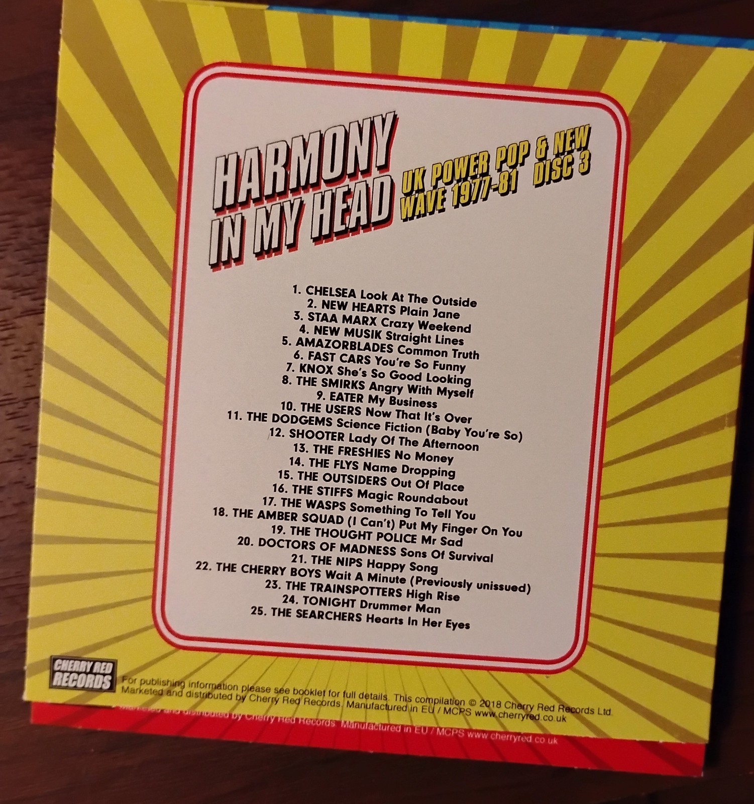 Various Artists HARMONY IN MY HEAD UK Power Pop &New Wave 1977-82 3CD NEAR MINT
