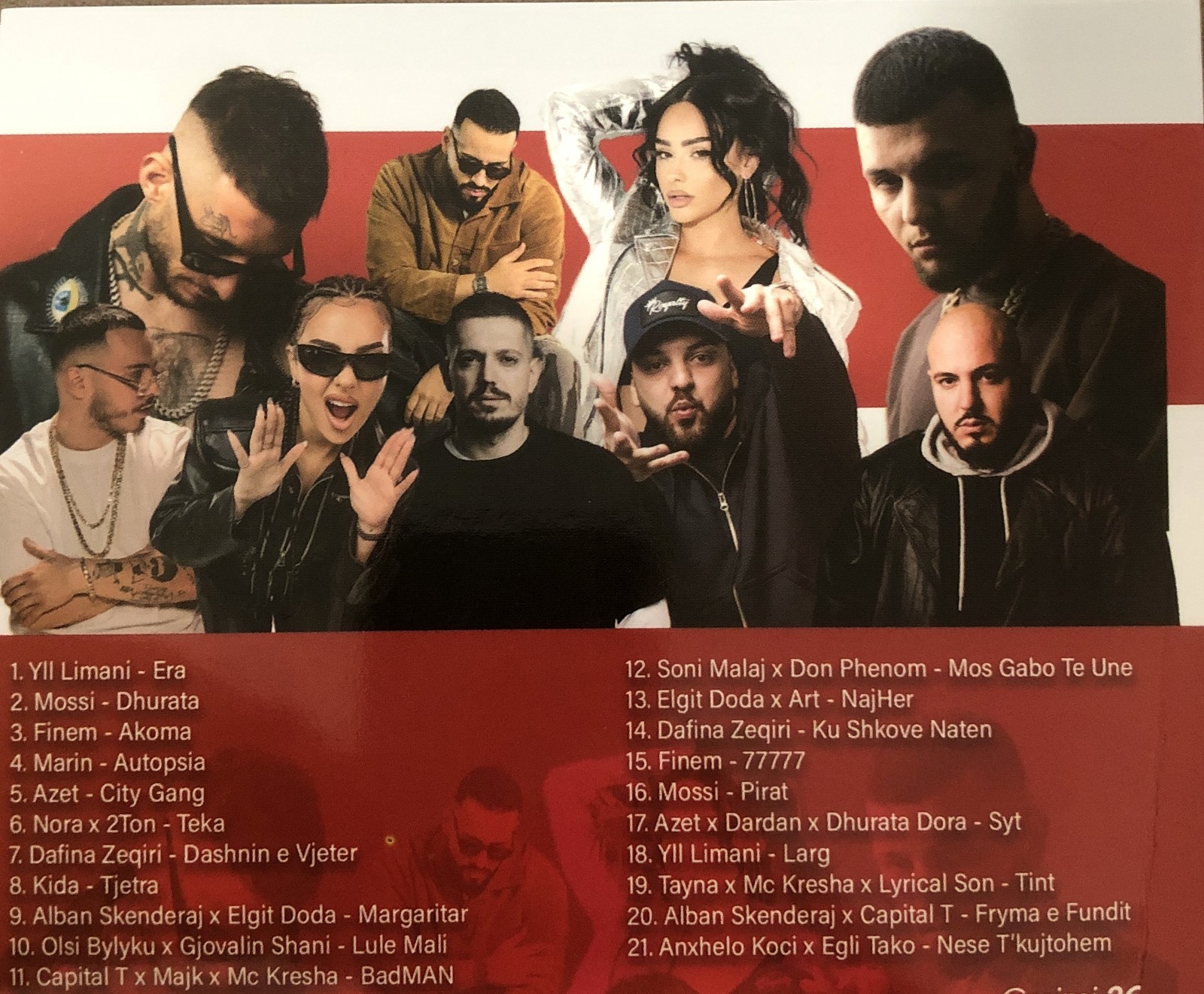 Mix – Top Hits - Soni Malaj Alban Skenderaj Nora . CD with Albania Kosovo Music
