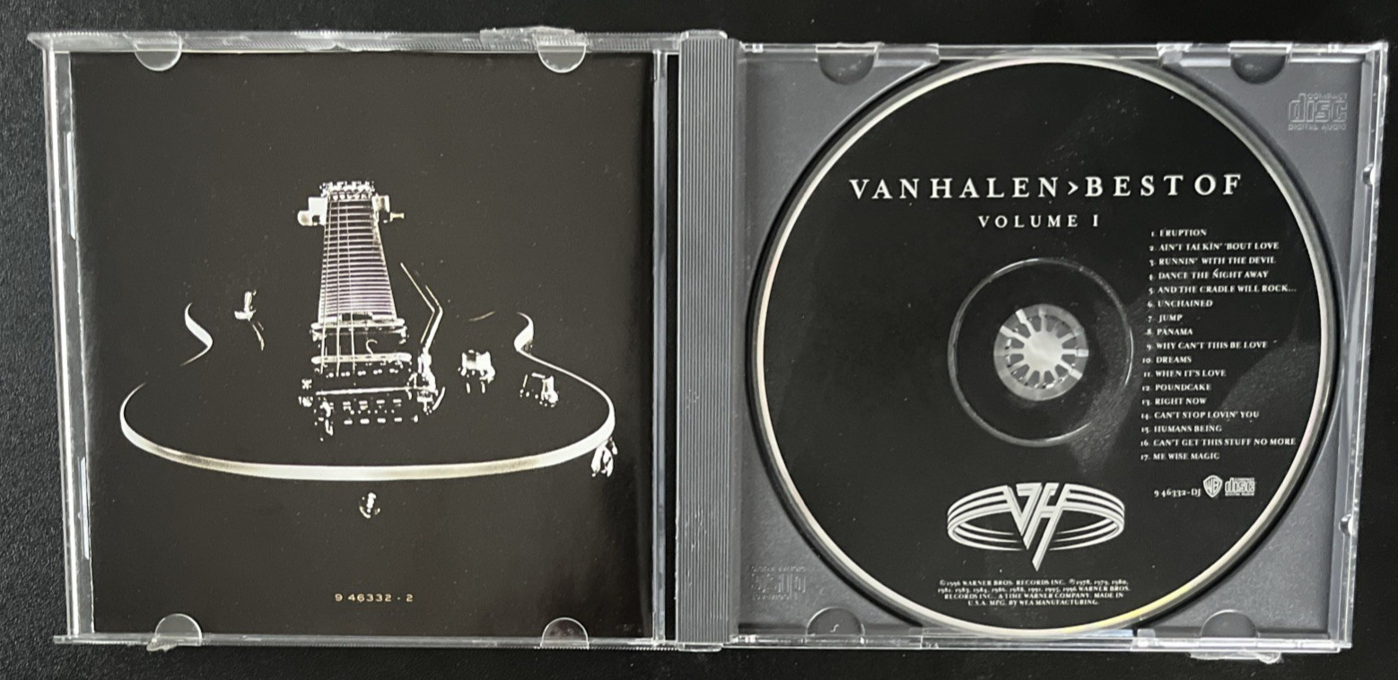 VAN HALEN BEST OF VOLUME 1 PROMO CD GOLD STAMPED 1996 W/ HYPE 9463322 EXC
