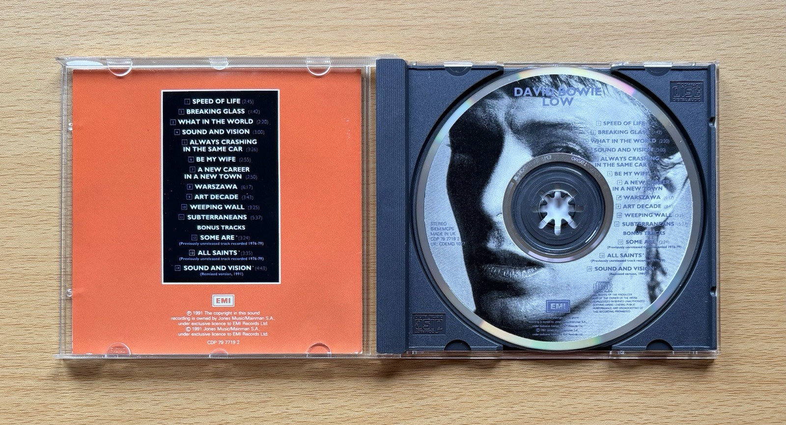 David Bowie CDs - Hunky Dory, Aladdin Sane, Diamond Dogs, LOW, Changes