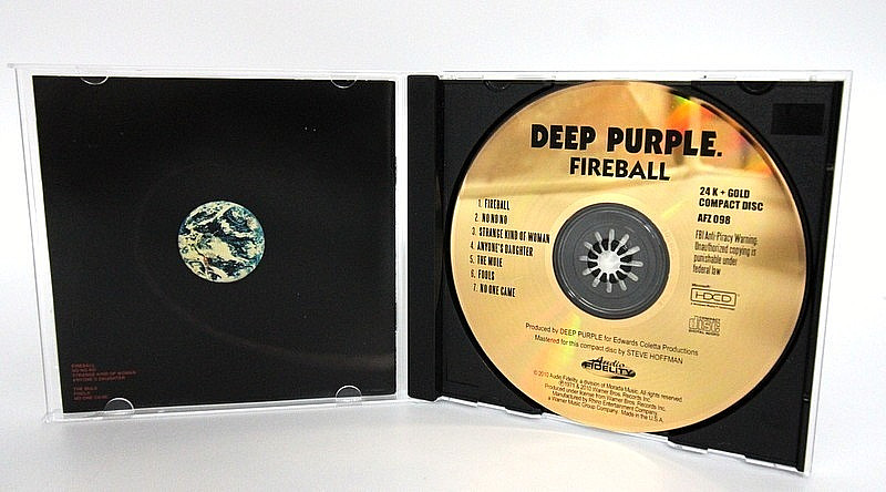 Deep Purple– "Fireball" 1971/2010 RE - Numbered/Remastered - 24Kt Gold Rock CD