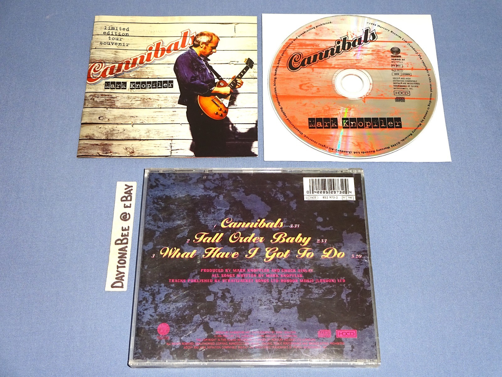 Mark Knopfler Cannibals Limited Edition Tour Souvenir 1996 HDCD Tall Order Baby