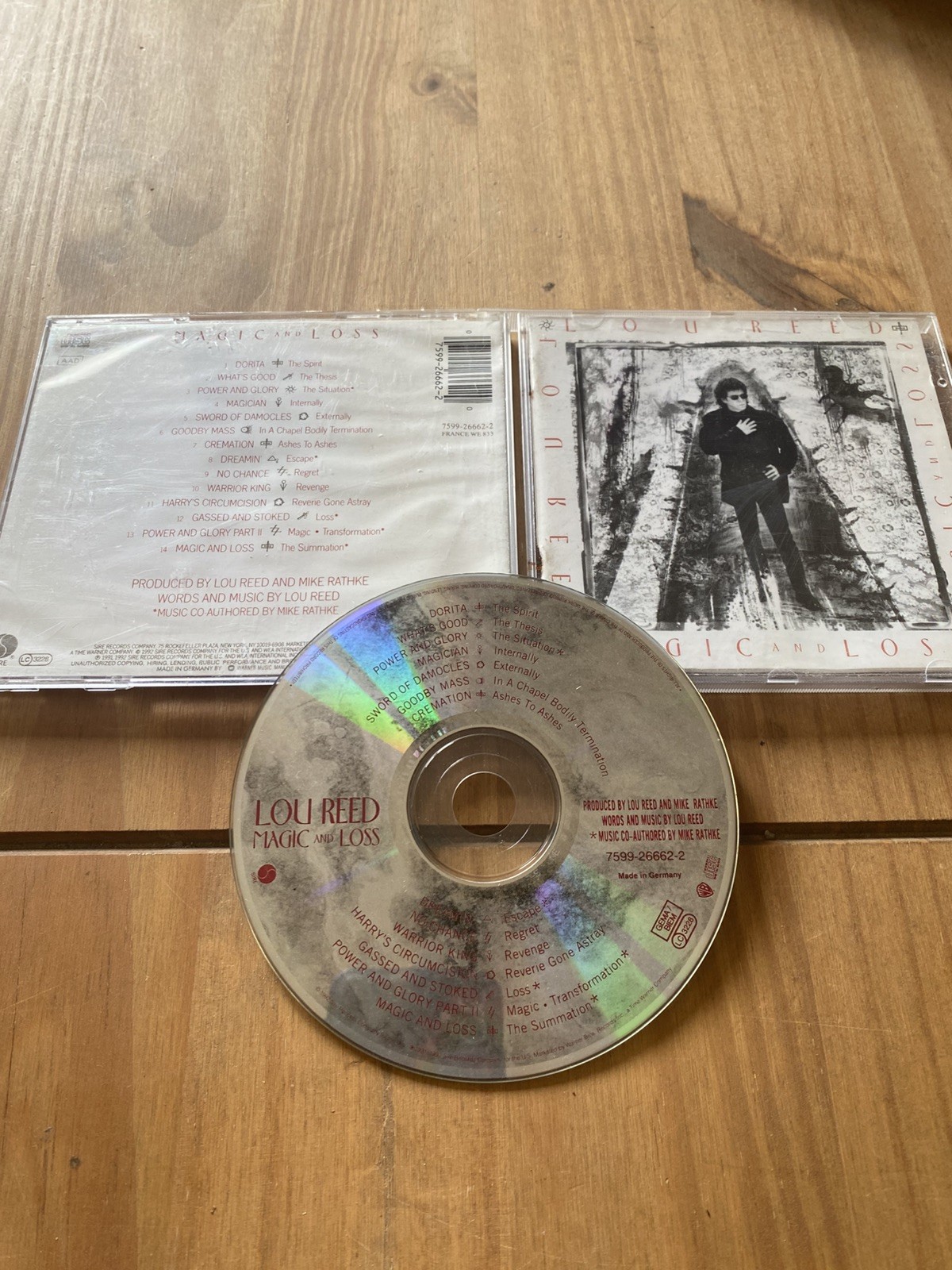 LOU REED - MAGIC AND LOSS (1992 GERMAN PRESSED CD ALBUM) EXCELLENT CONDITION
