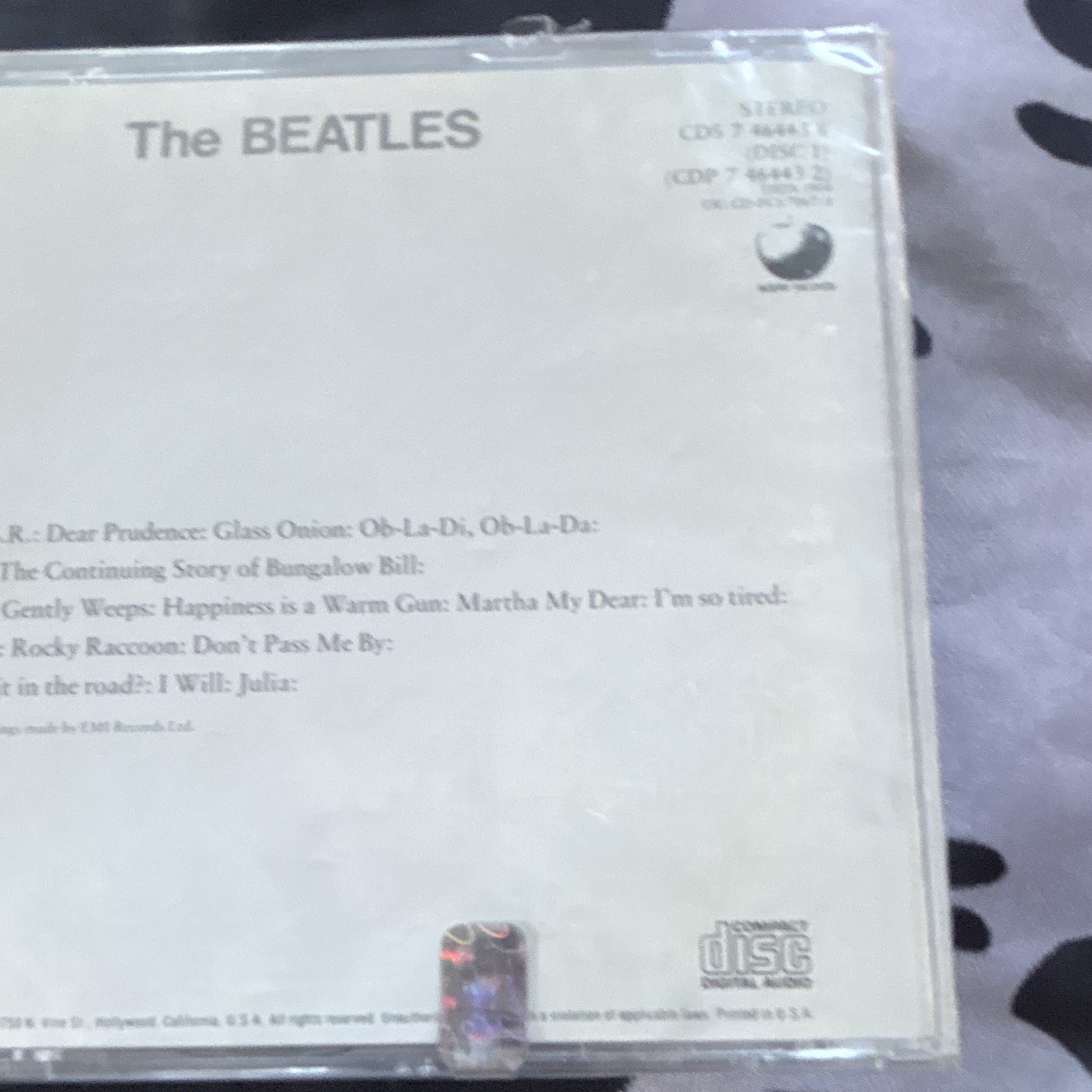 The Beatles The Beatles CD Rock Parlophone 1968 CDP 7 46443 2 CDS 7 46443 8 Mint