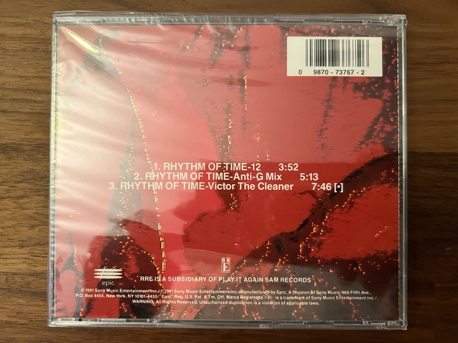 Brand New Front 242 CD Rhythm Of Time 3 Mixes EBM Techno 12 Anti-G Victor