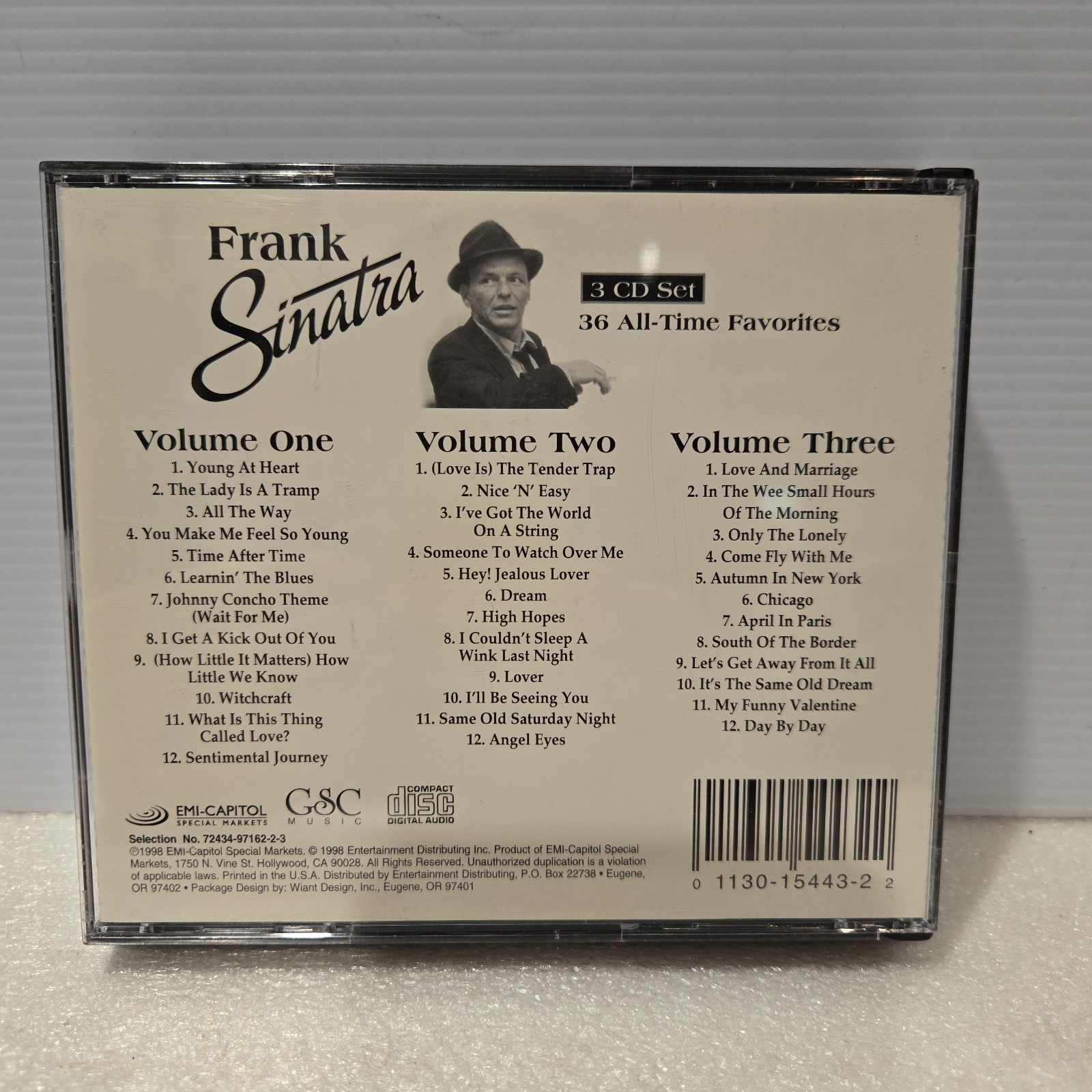 Frank Sinatra (2) 3 CD Sets: 36 All-Time Favorites & Greatest Hits - 6 total CDs