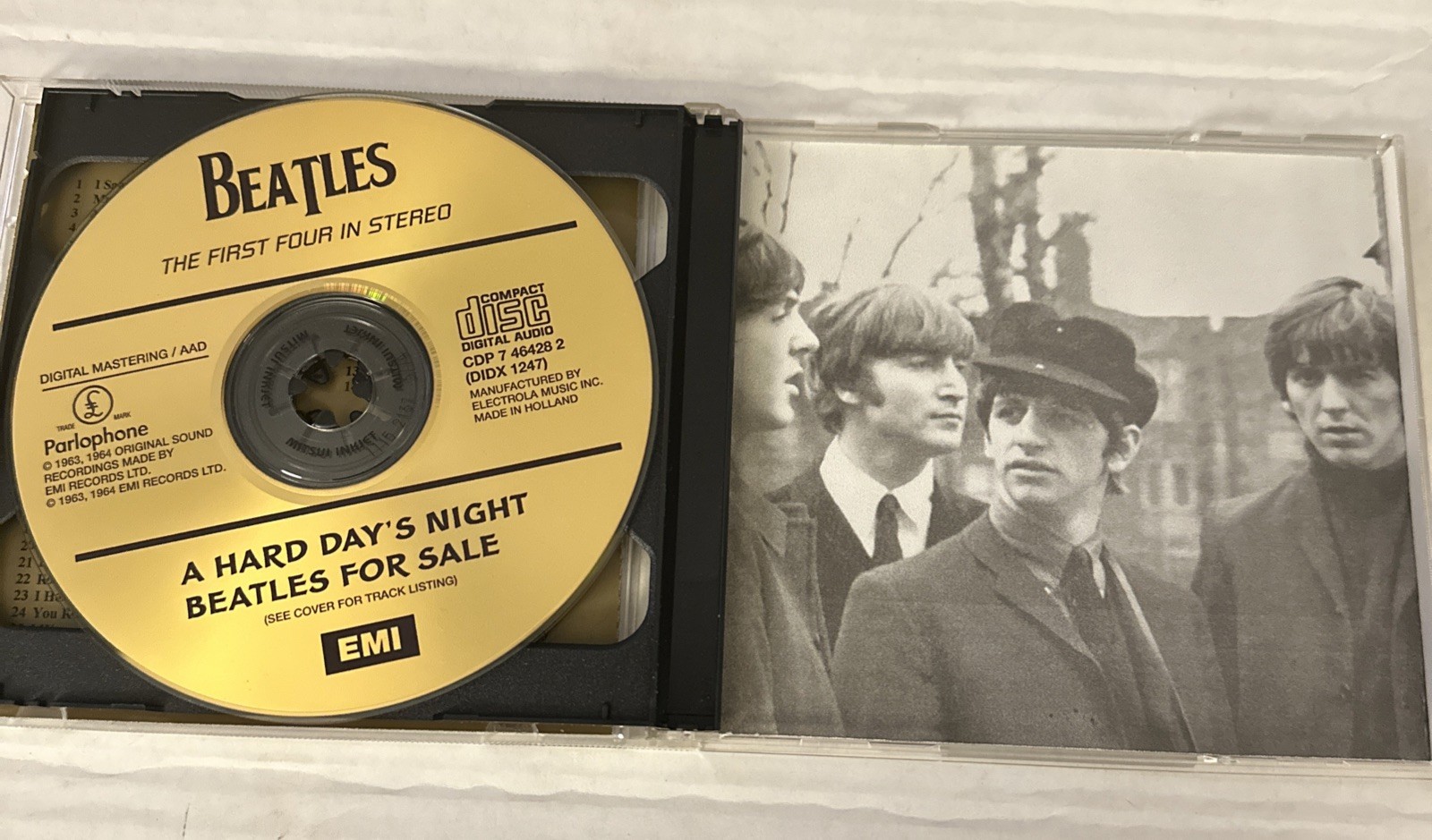 Vintage Beatles First Four In Stereo 2 CD Set EMI Parlophone Holland Pressing