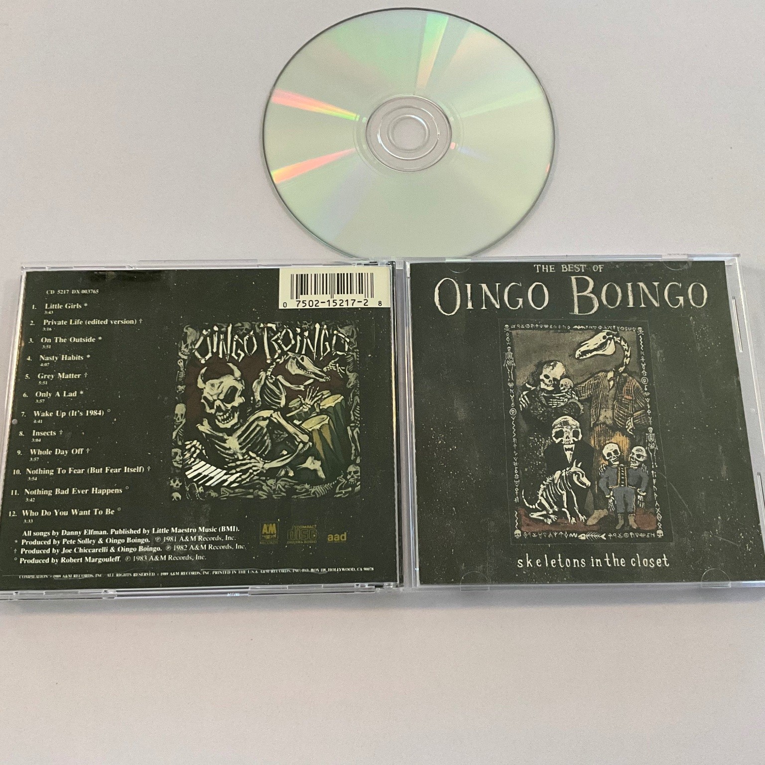 Oingo Boingo - Skeletons In The Closet CD 1989 Best Of Rock A&M