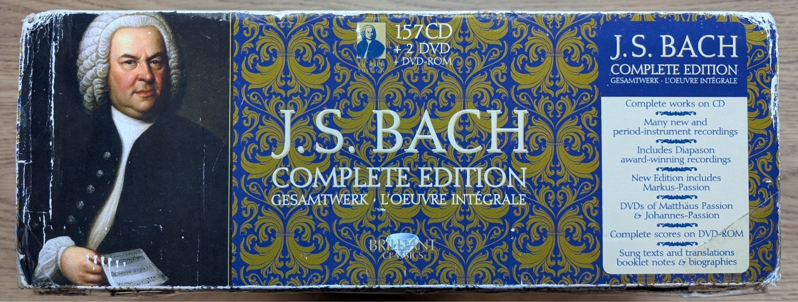 J.S. Bach The Complete Edition CD DVD Box Set Brilliant Classics Classical Music