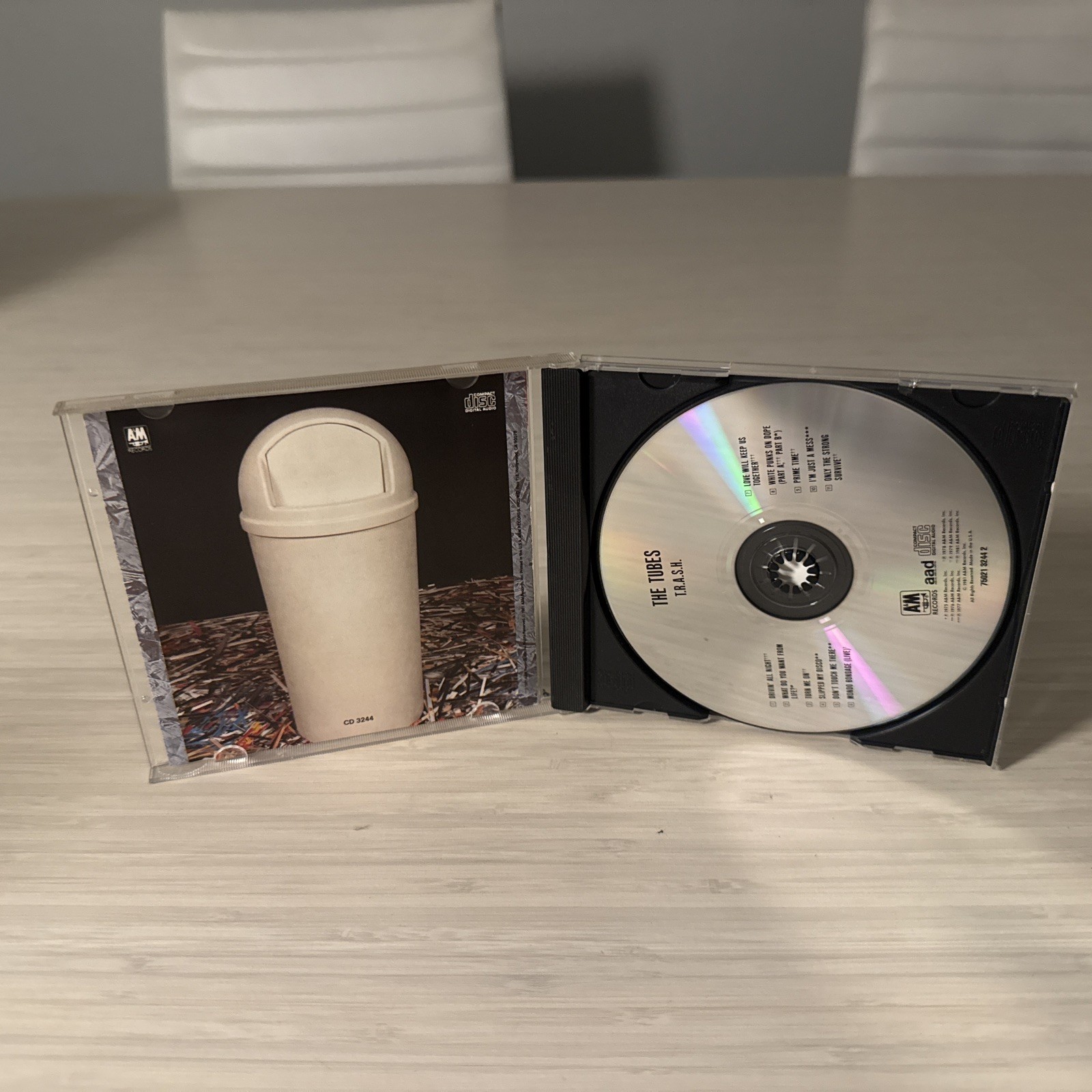 T.R.A.S.H. (Tubes Rarities and Smash Hits) by The Tubes (CD-1988) A&M CD 3244