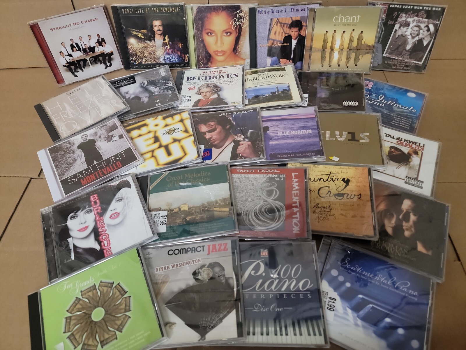 Lot of 50 Assorted CDs MIX ALL Genres Artwork+Case RANDOM BUNDLE Wholesale Bulk