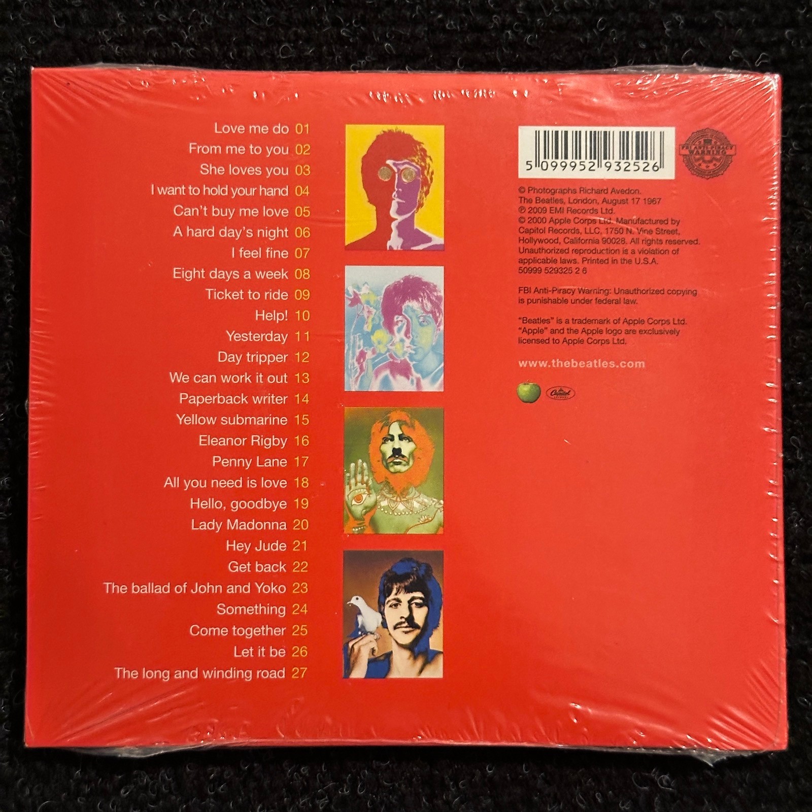 New/Sealed The Beatles 1 CD 2009 Apple/Capitol Records Gatefold Cardboard Cover