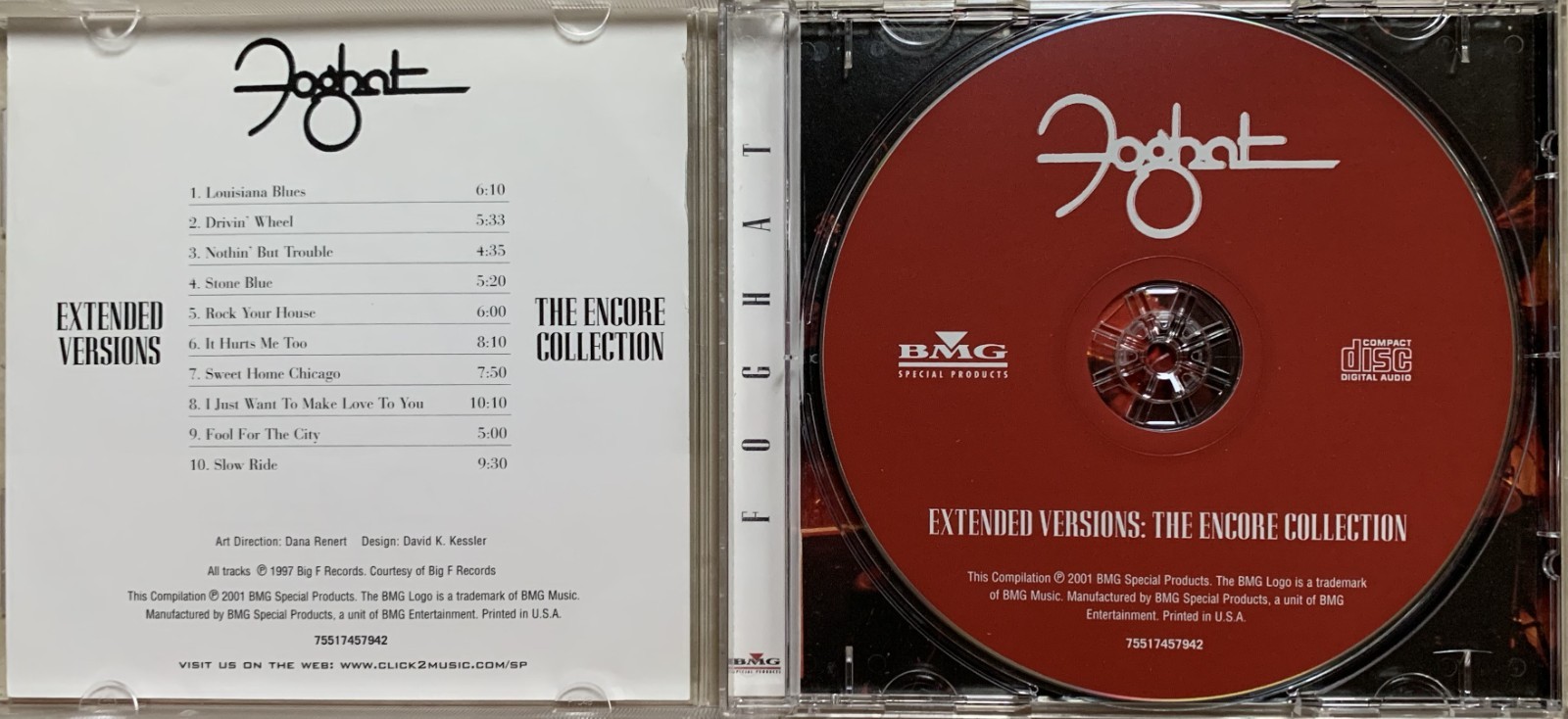 Extended Versions by Foghat (CD, 2001, Rock, BMG Special Products)