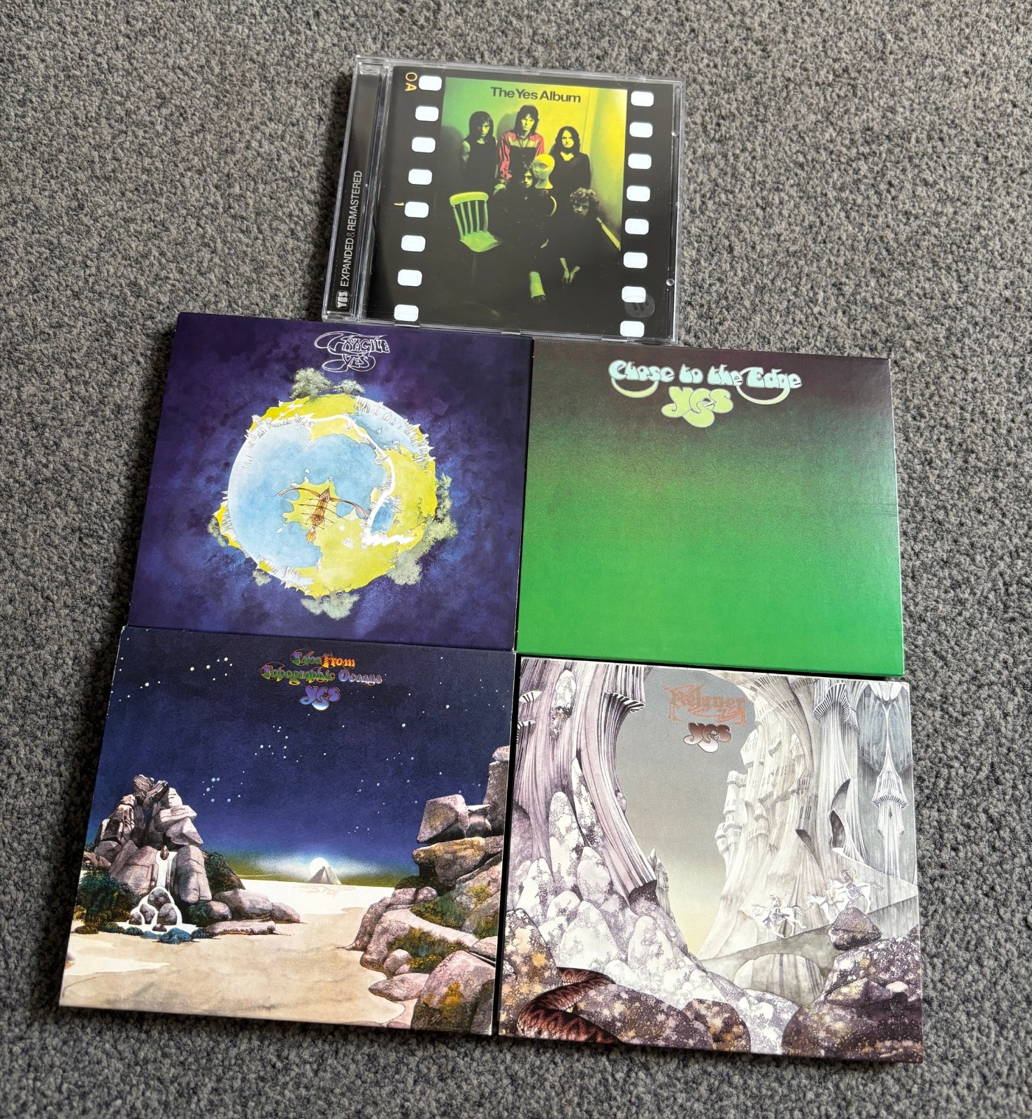 YES - 5 CD ALBUM BUNDLE COLLECTION (RHINO EXPANDED REMASTERS 2004)