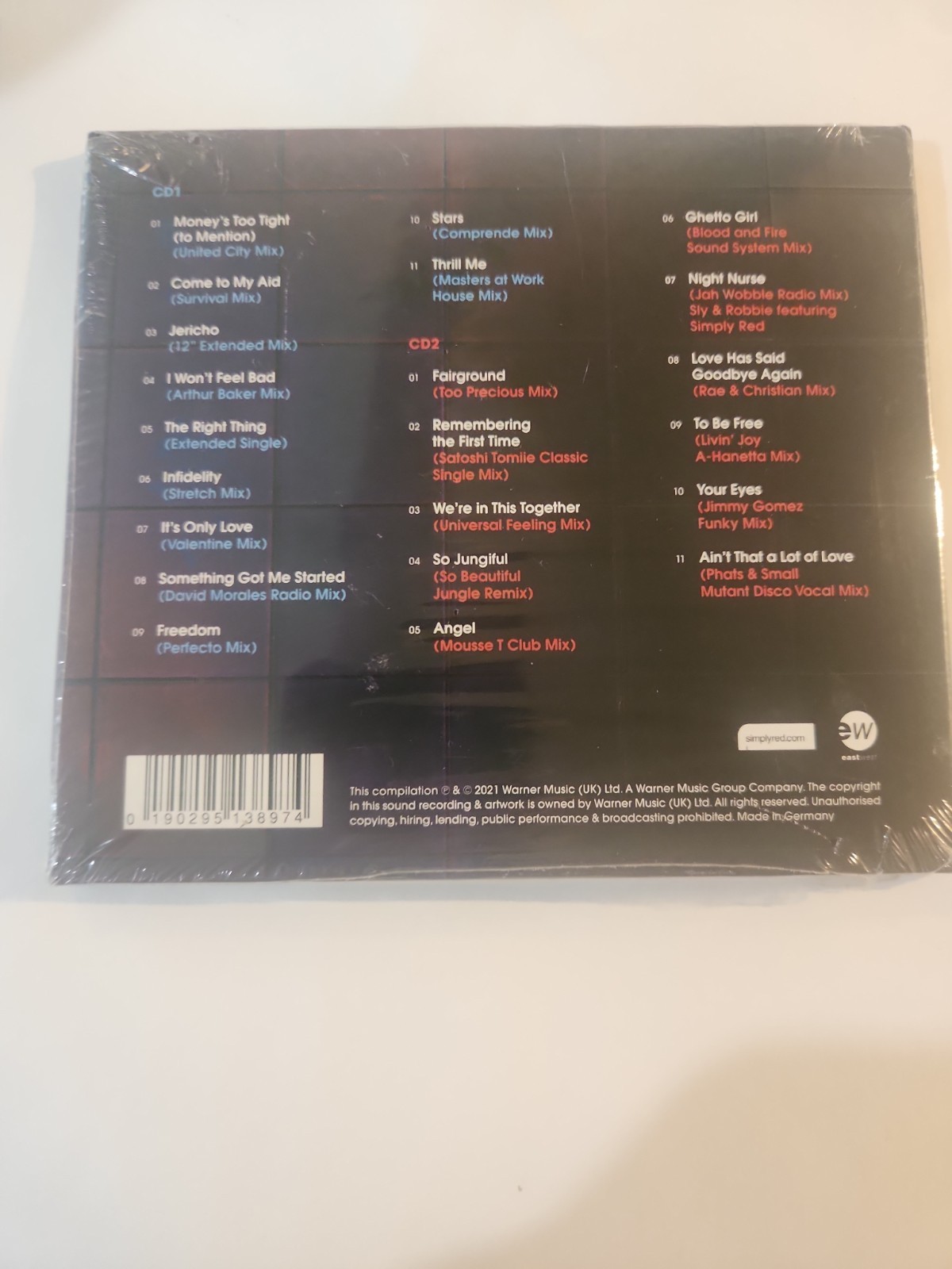 SIMPLY RED Remixed Vol 1 (1985-2000) (2XCD 2021) 22 Track UK Import