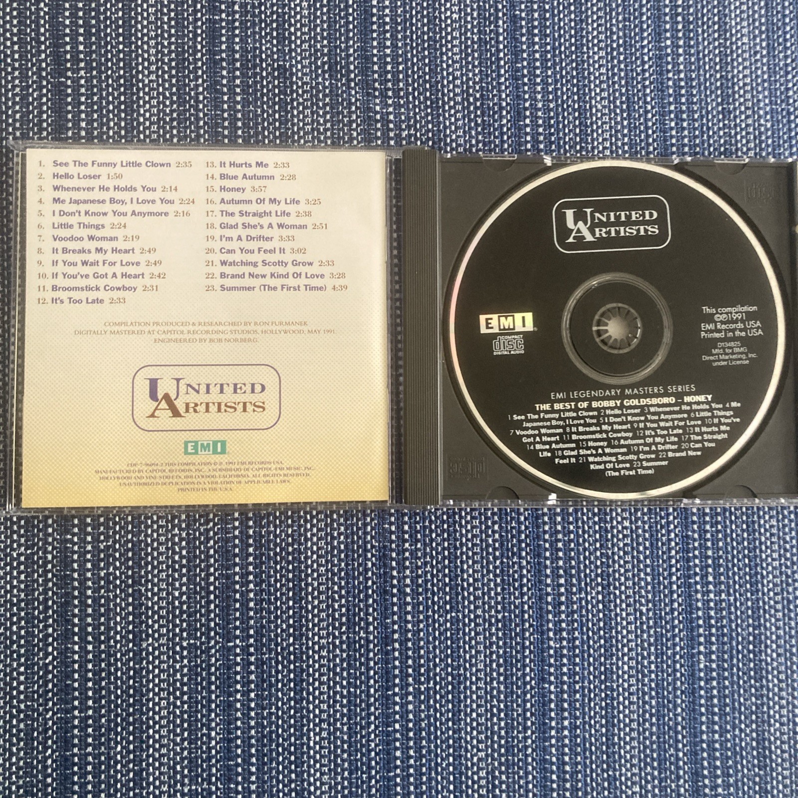 The Best Of Bobby Goldsboro: Honey Cd