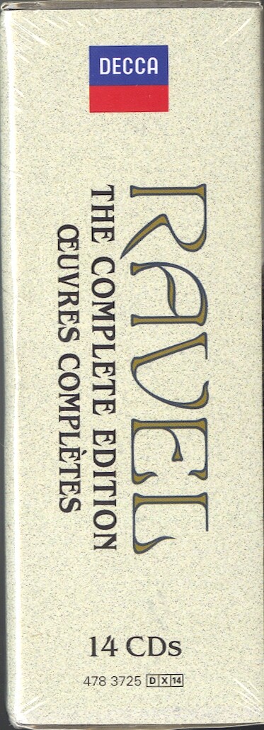 Ravel "The Complete Edition" Variuos Artists, Decca 14 CD Box Set, NEW, SEALED!
