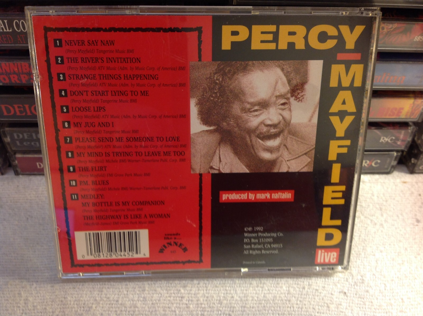PERCY MAYFIELD LIVE JAZZ BLUES CD '94 SLAW OG PROFESSOR LONGHAIR OOP