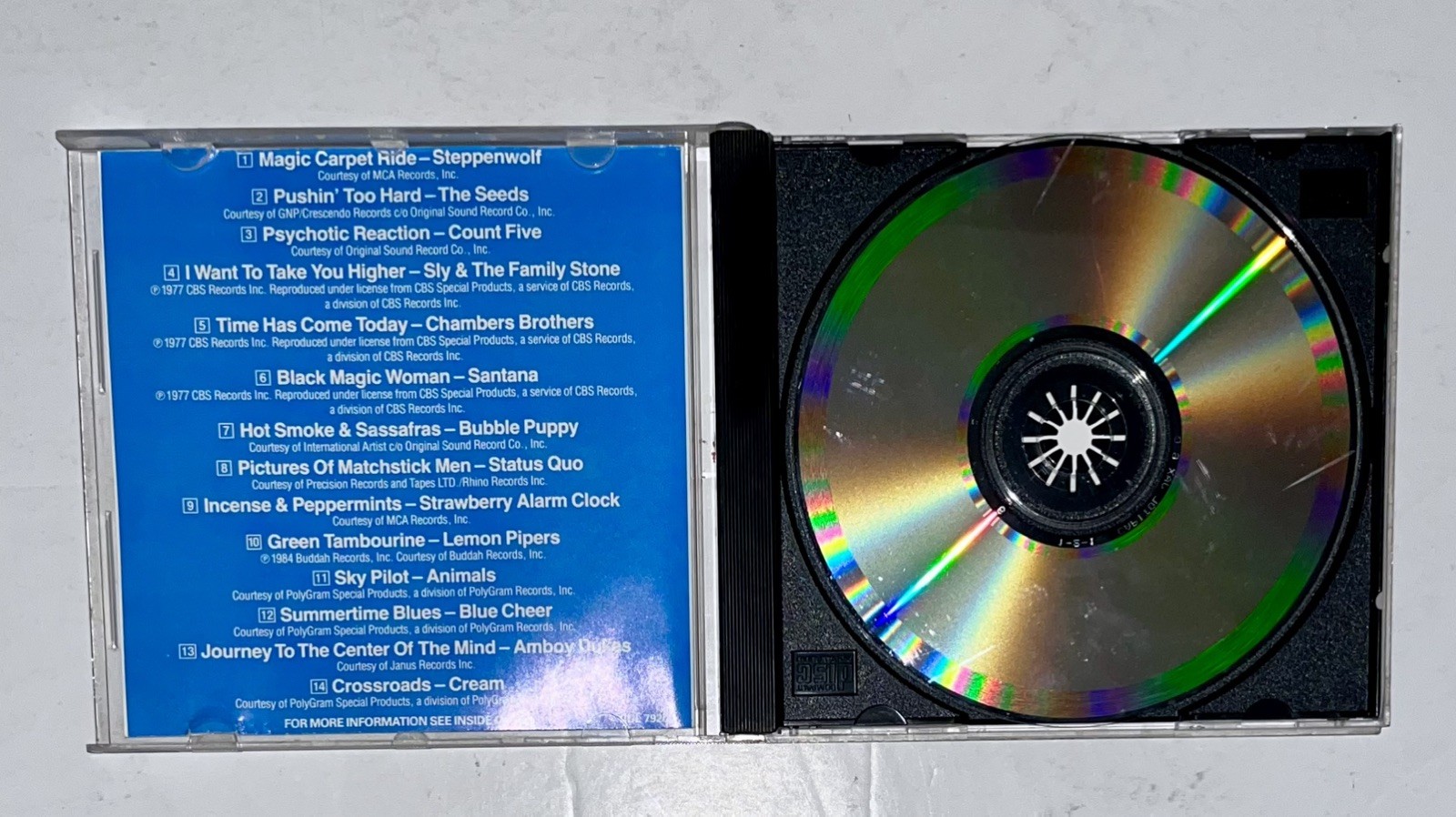 Best Of 60s Psychedelic Rock CD 1988 Priority Records Various Artists TESTED