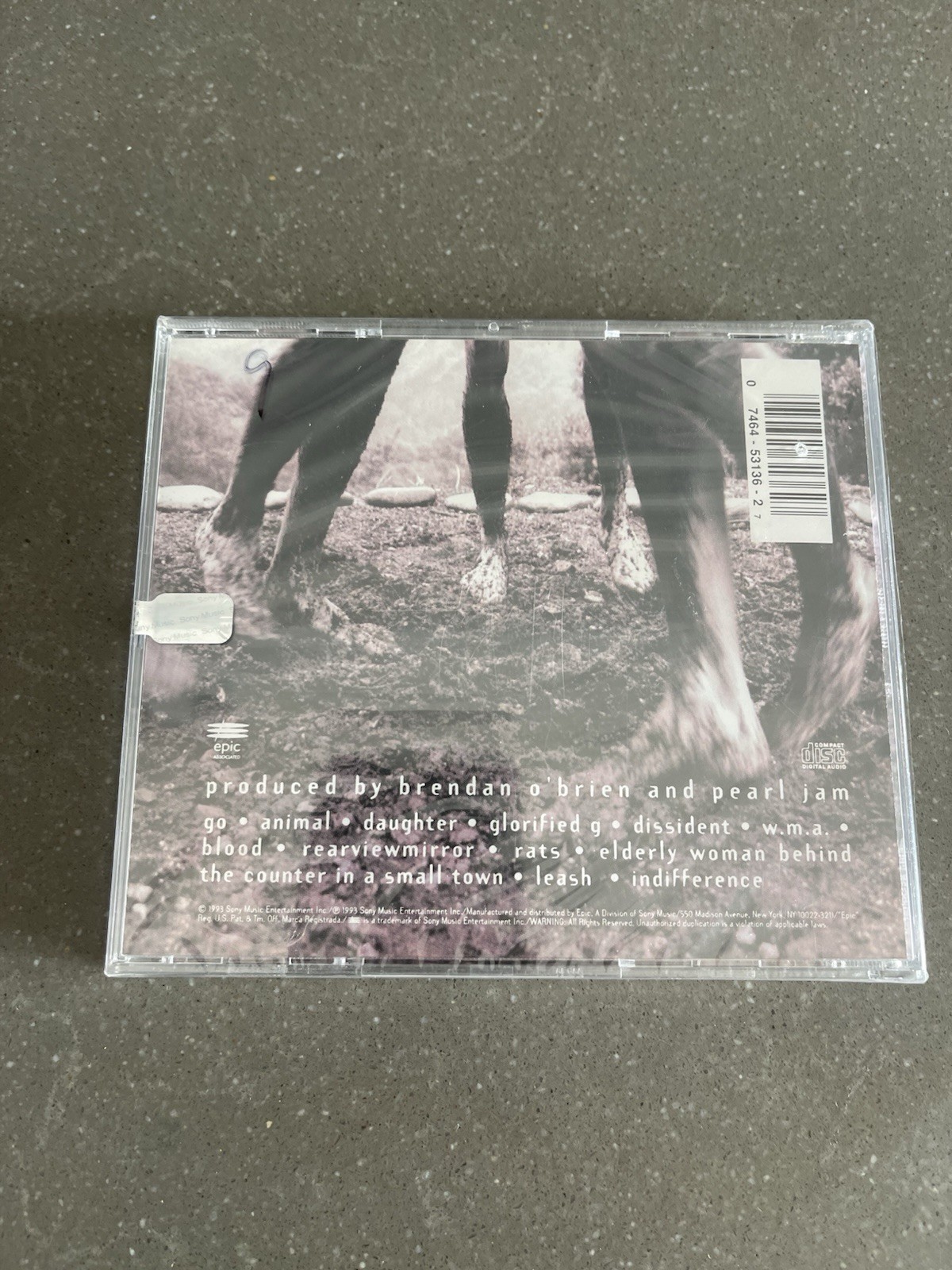 Pearl Jam "Self Titled" CD Epic Records (SONY) Sealed New