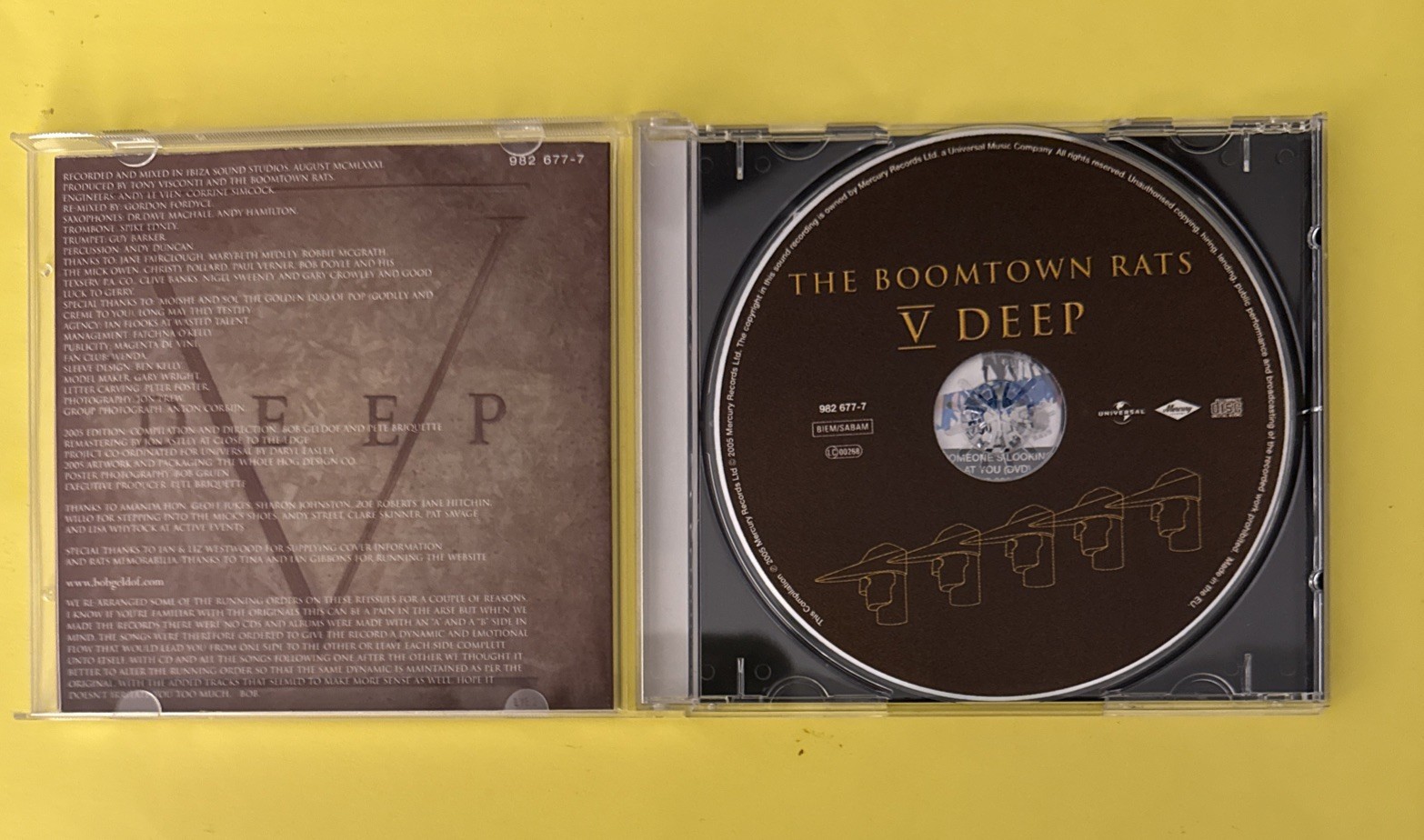 THE BOOMTOWN RATS V DEEP 1983 (CD 2005) MINT CONDITION W/SLIPCOVER FREE SHIPPING