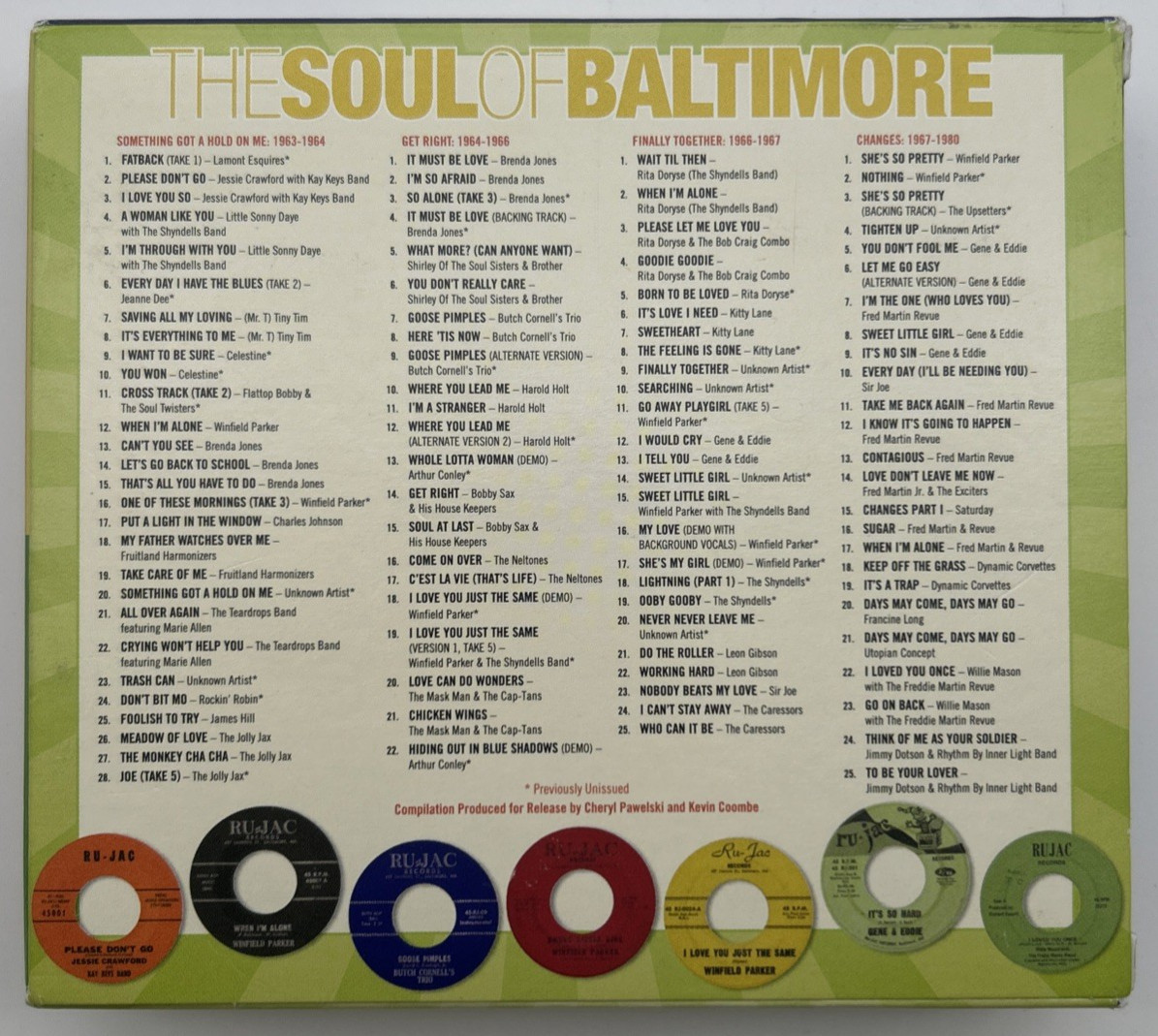 "The Soul Of Baltimore: The Ru-Jac Records Story 1963-1980" 4xCD 2018