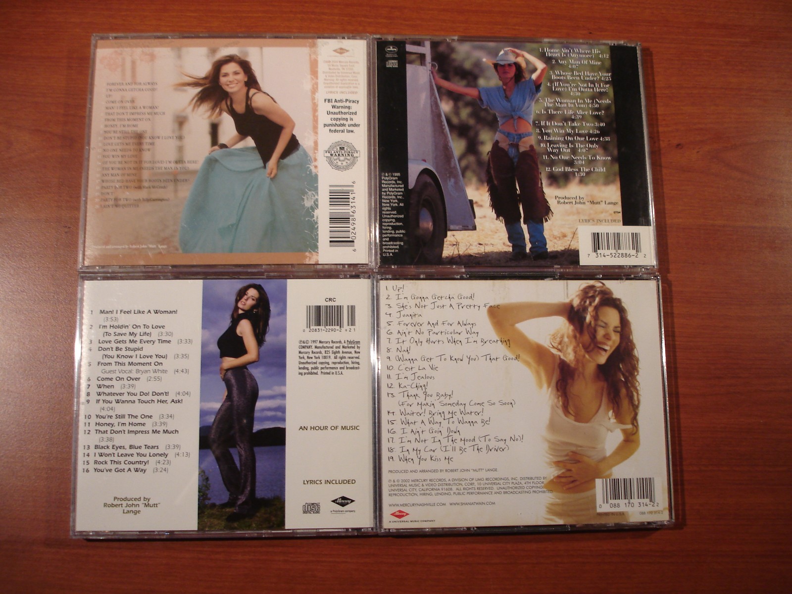 Shania Twain 4 CD Lot ~ Come On Over, UP!, Woman in Me & Greatest Hits