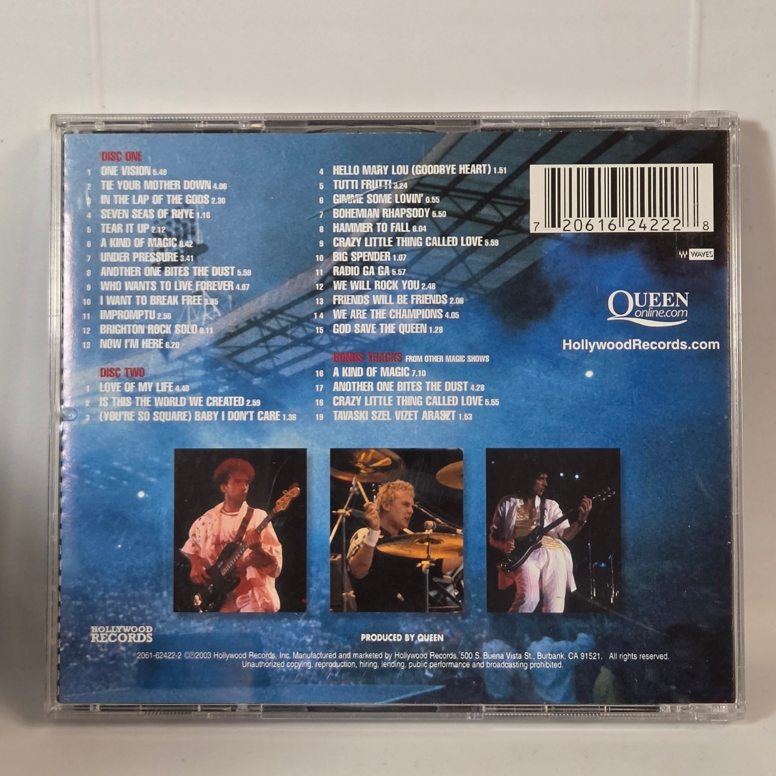 Queen – Live At Wembley Stadium CD 2003 Rock Hollywood Records Disc #2 Only