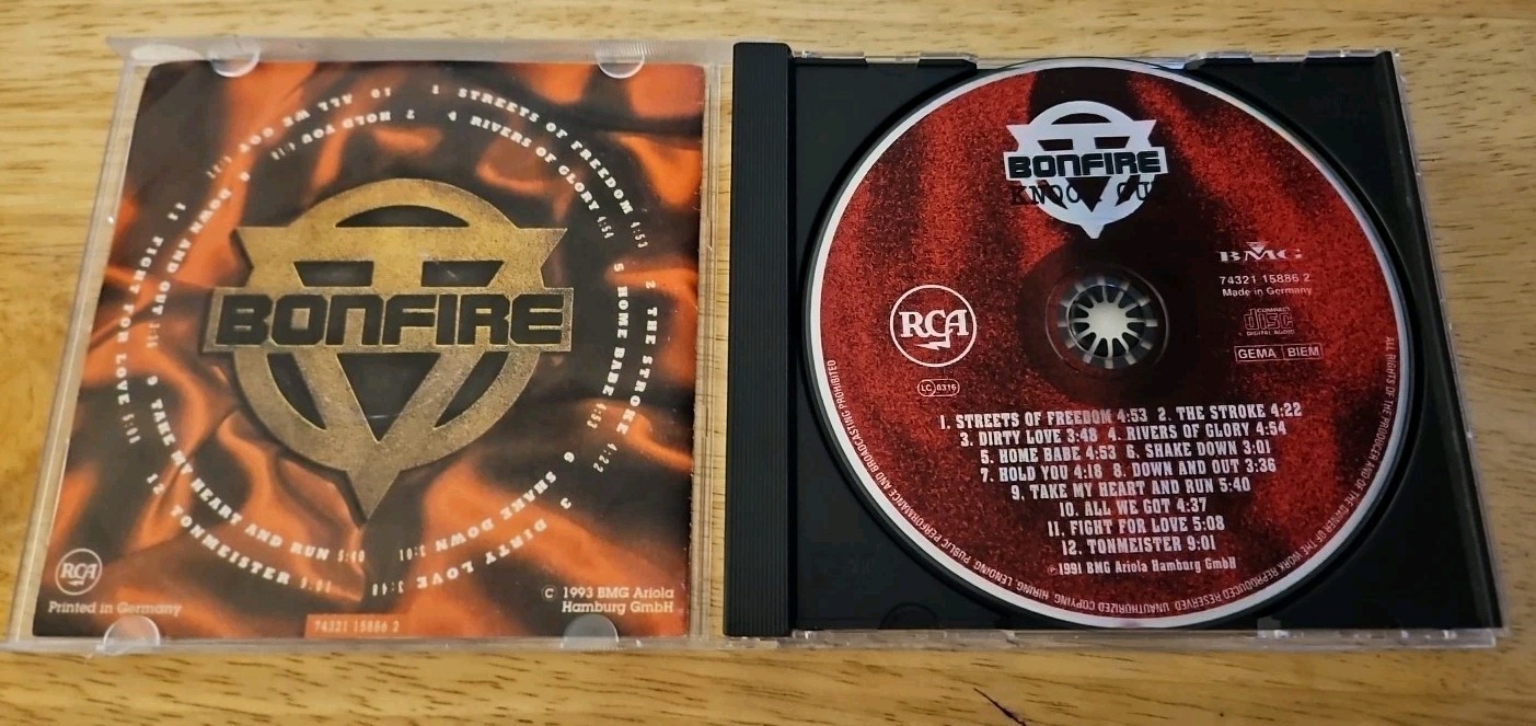 BONFIRE - KNOCK OUT CD RARE OOP IMPORT CD