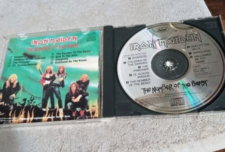 IRON MAIDEN The Number Of The Beast(CD, 1982) Original EARLY USA PRESS~Rare! OOP