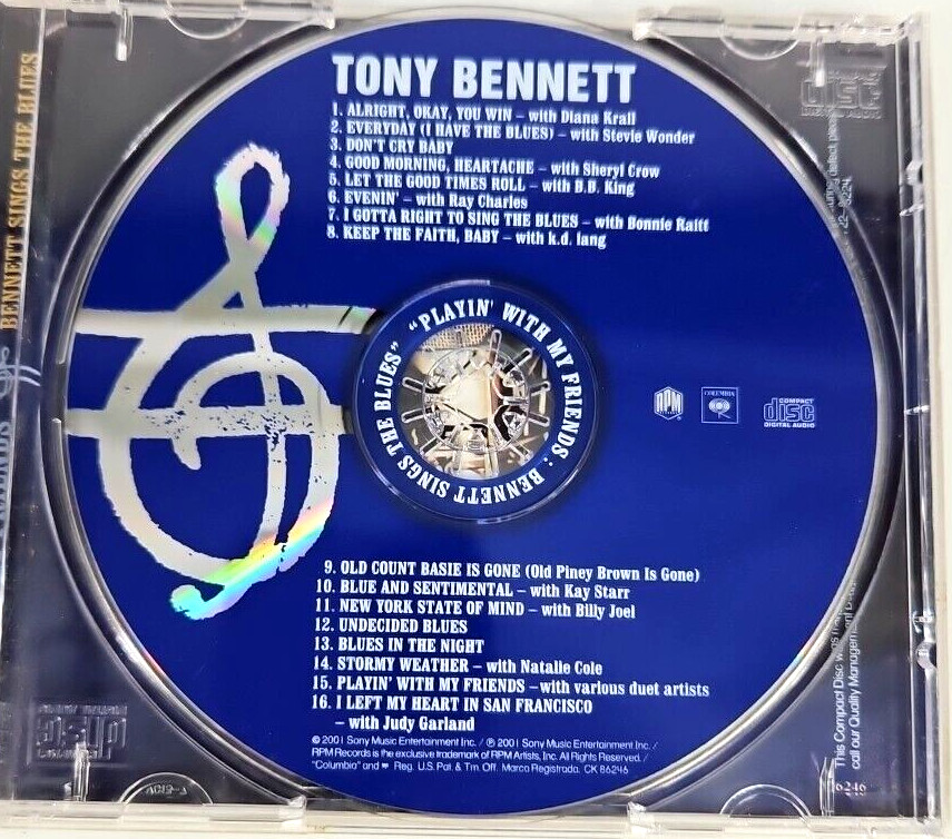 Tony Bennett CD Audio Playin' With My Friends Produced By Phil Ramone