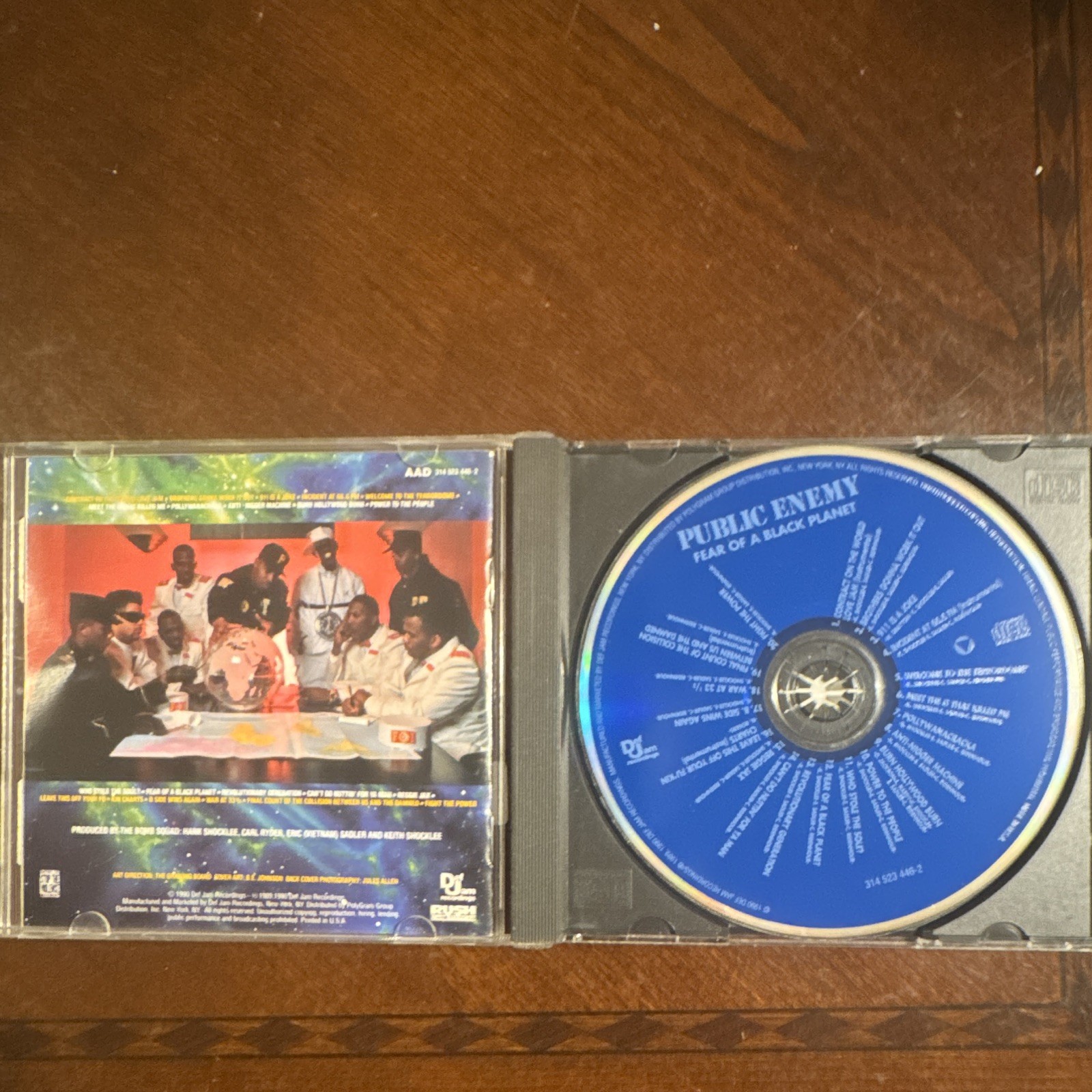 Def Jam Public Enemy Fear of a Black Planet Rap CD Album 1990 314523446-2 PA