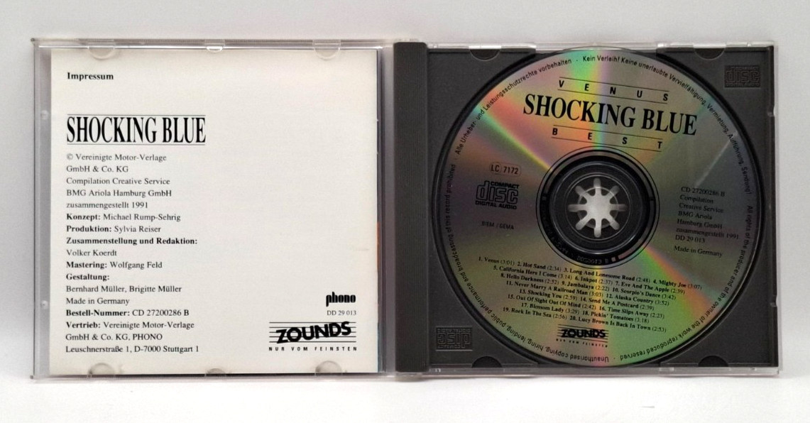 CD Disc - Shocking Blue - Best - Venus - B1275 SJ4