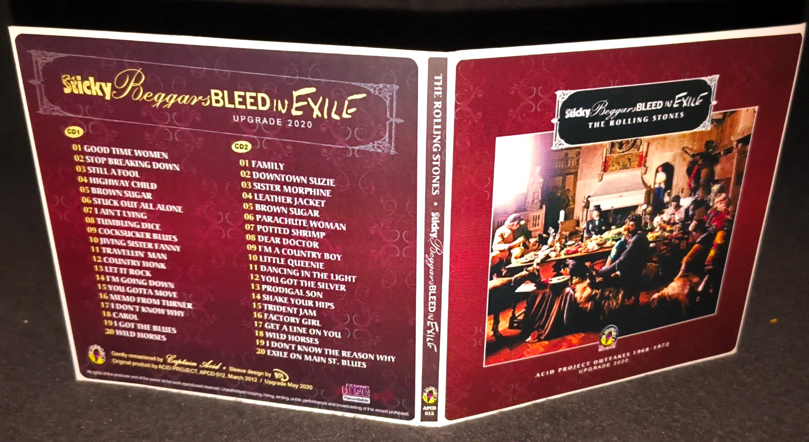 The Rolling Stones Sticky Beggars Bleed In Exile Gate Fold 2CD Package NEW