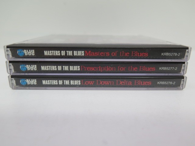 BLUE DOG RECORDS MASTERS OF THE BLUES 3 CD BOX SET 1998 BX1004 NO BOX VG+!