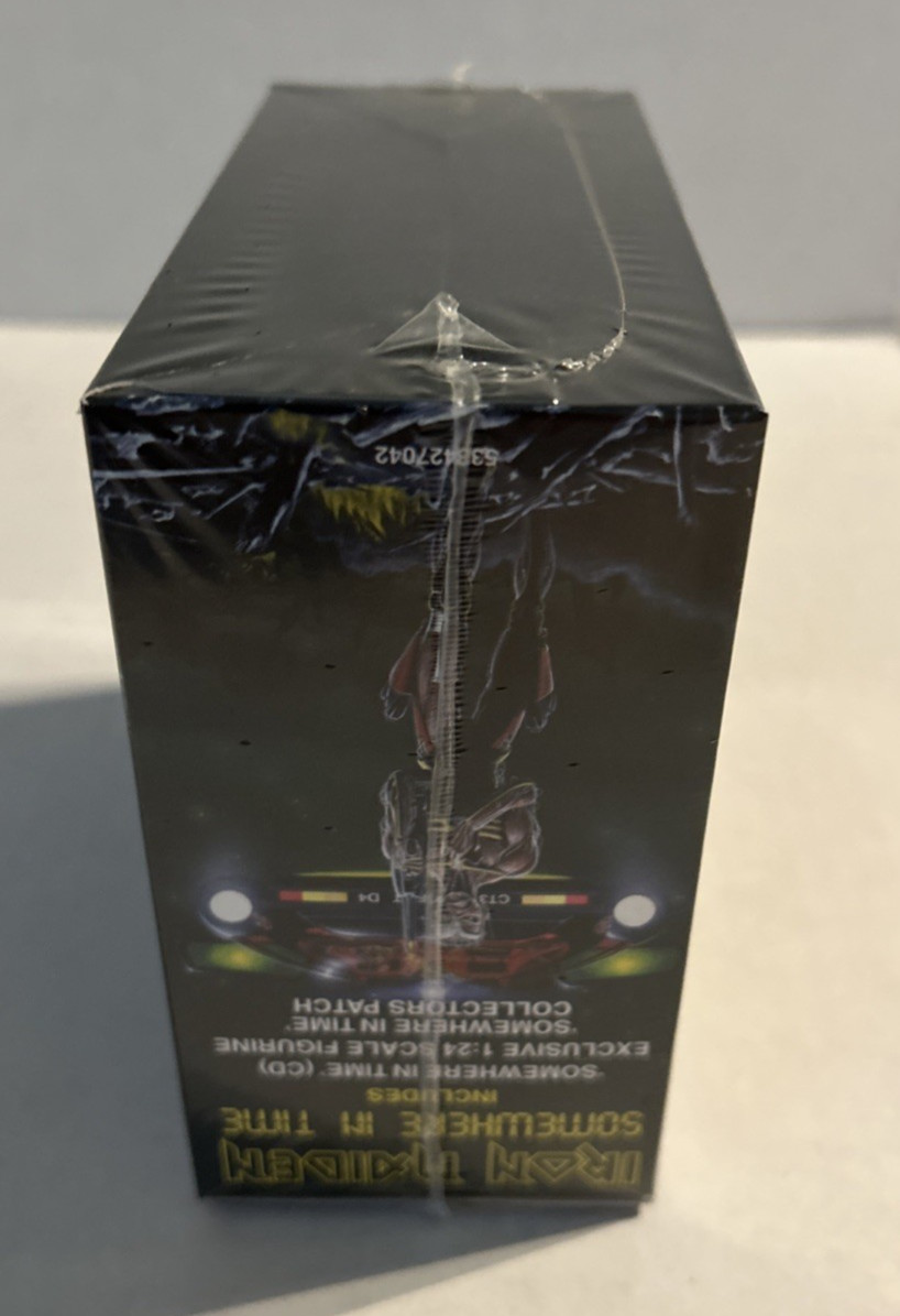 *SEALED* IRON MAIDEN -SOMEWHERE IN TIME-2015 CD BOX SET W/EDDIE FIGURINE & PATCH