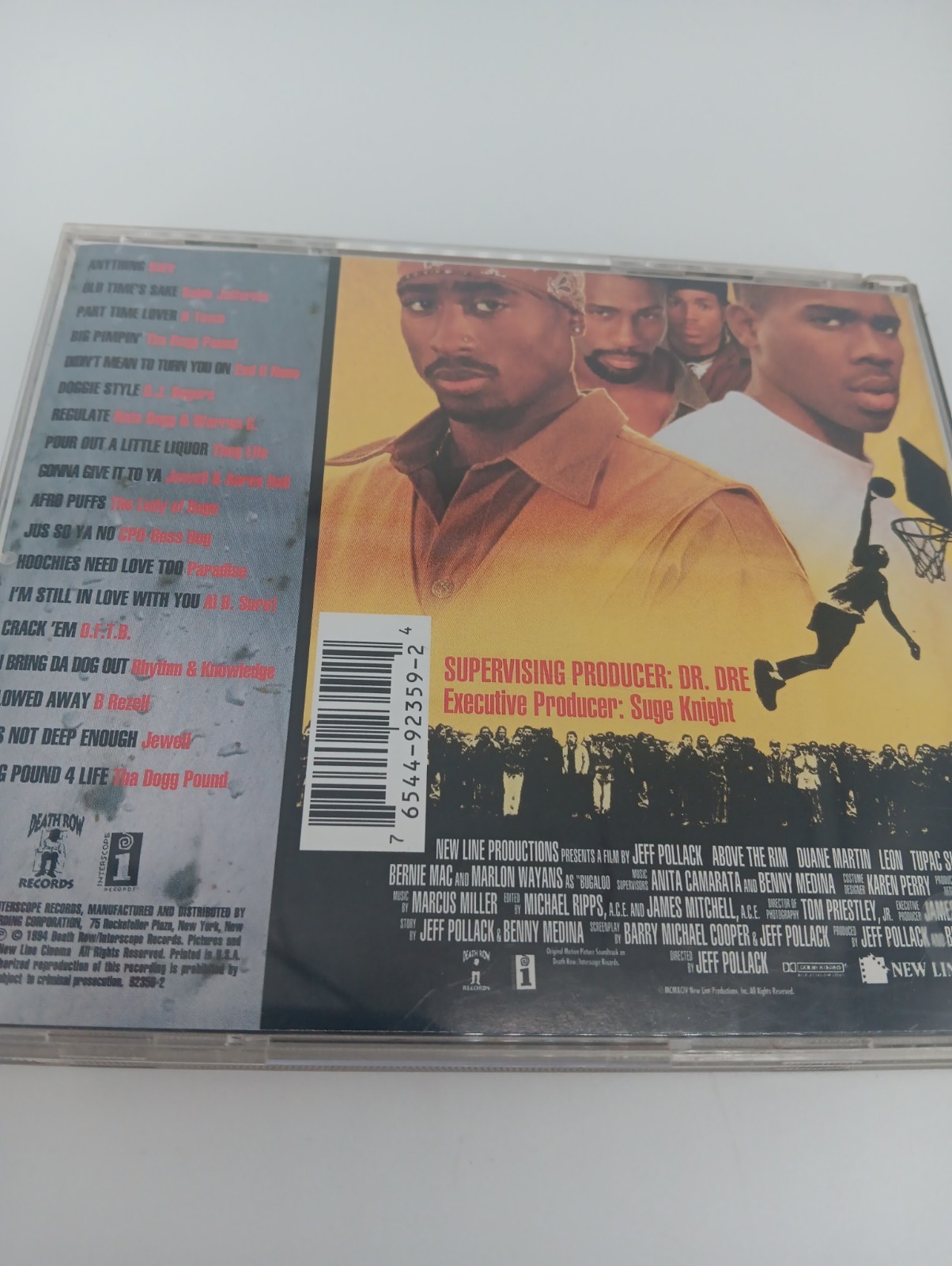 Above the Rim Original Soundtrack CD (Apr 1994, Death Row, USA) Explicit Warning