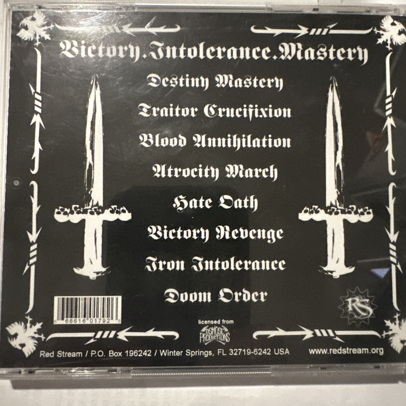 Revenge – Victory.Intolerance.Mastery CD 2004 Red Stream ‎– RSR-0179