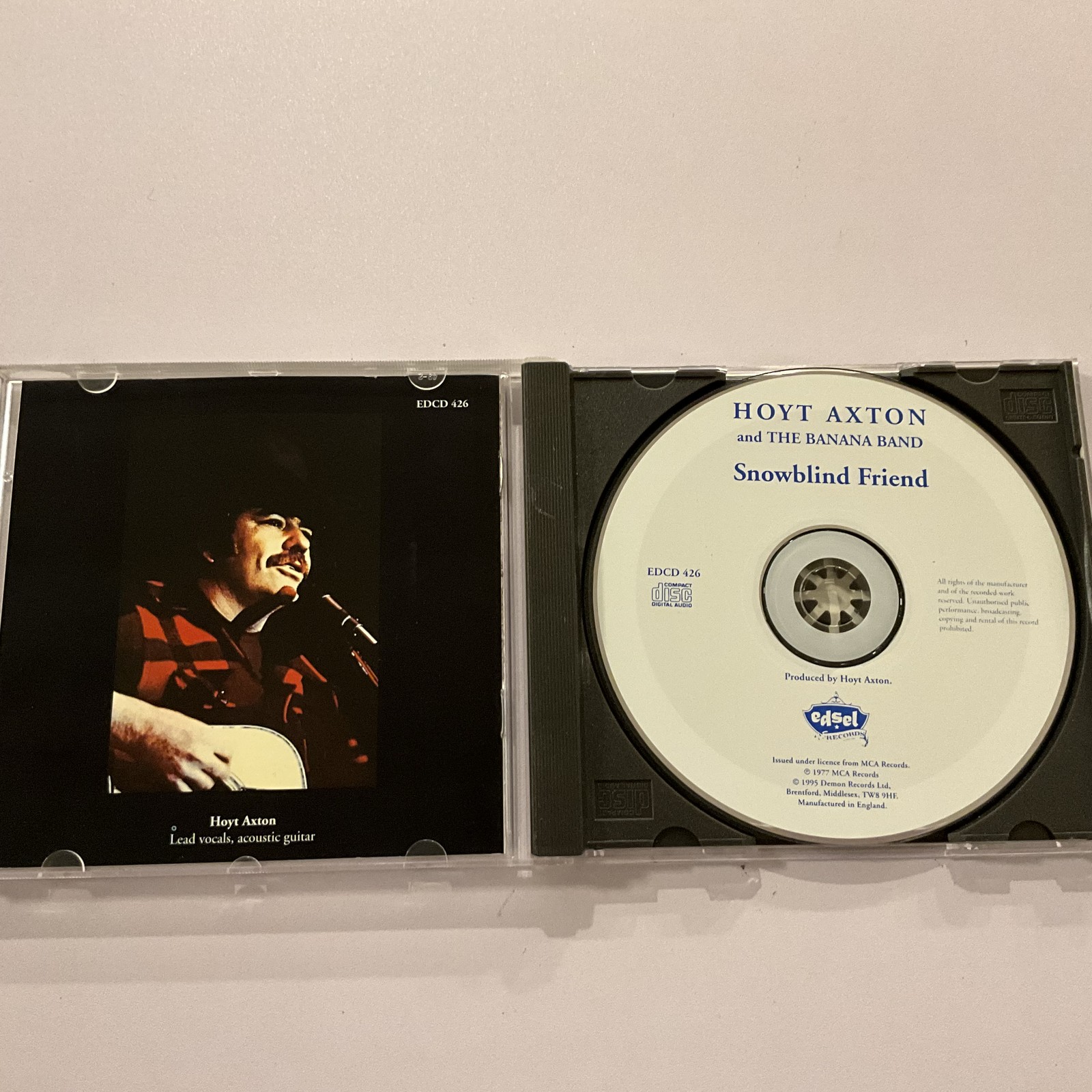 Hoyt Axton - Snowblind Friend CD 1995 Reissue Folk Rock Edsel Records OOP NM+
