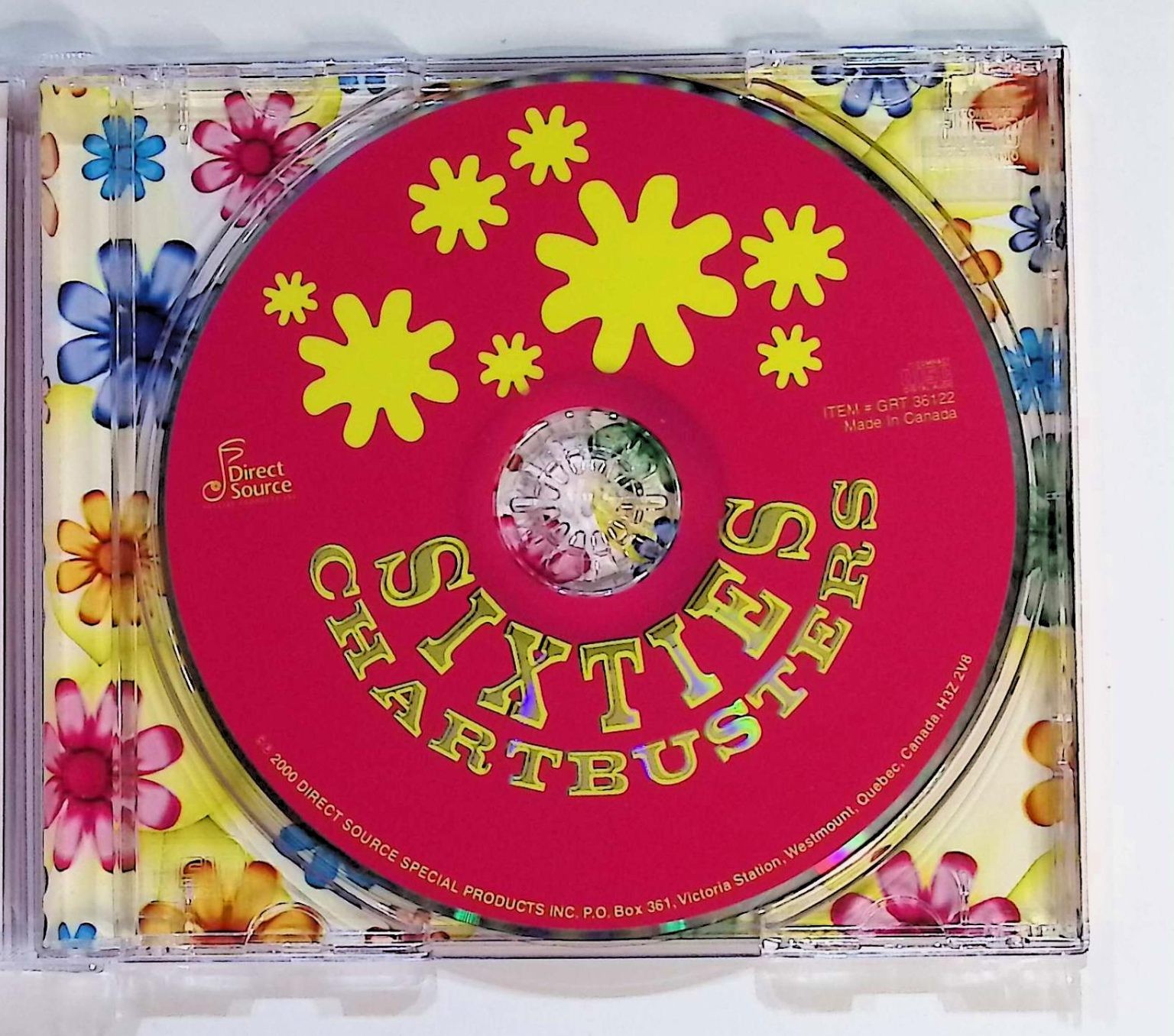 Sixties Chartbusters CD 2000 Pop Rock Oldies Direct Source Hits Collection