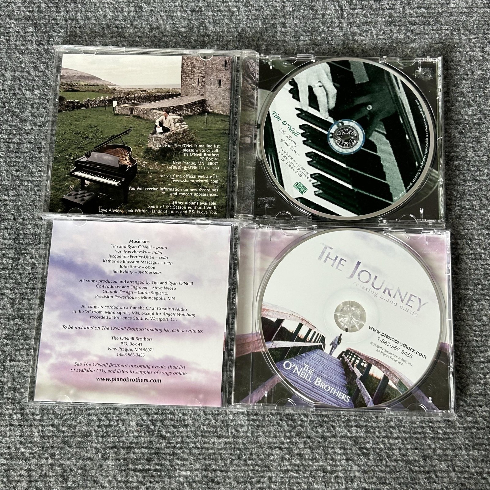 The O'Neill Brothers 6CD Lot Holiday Home Journey Notre Dame Piano Multicolor