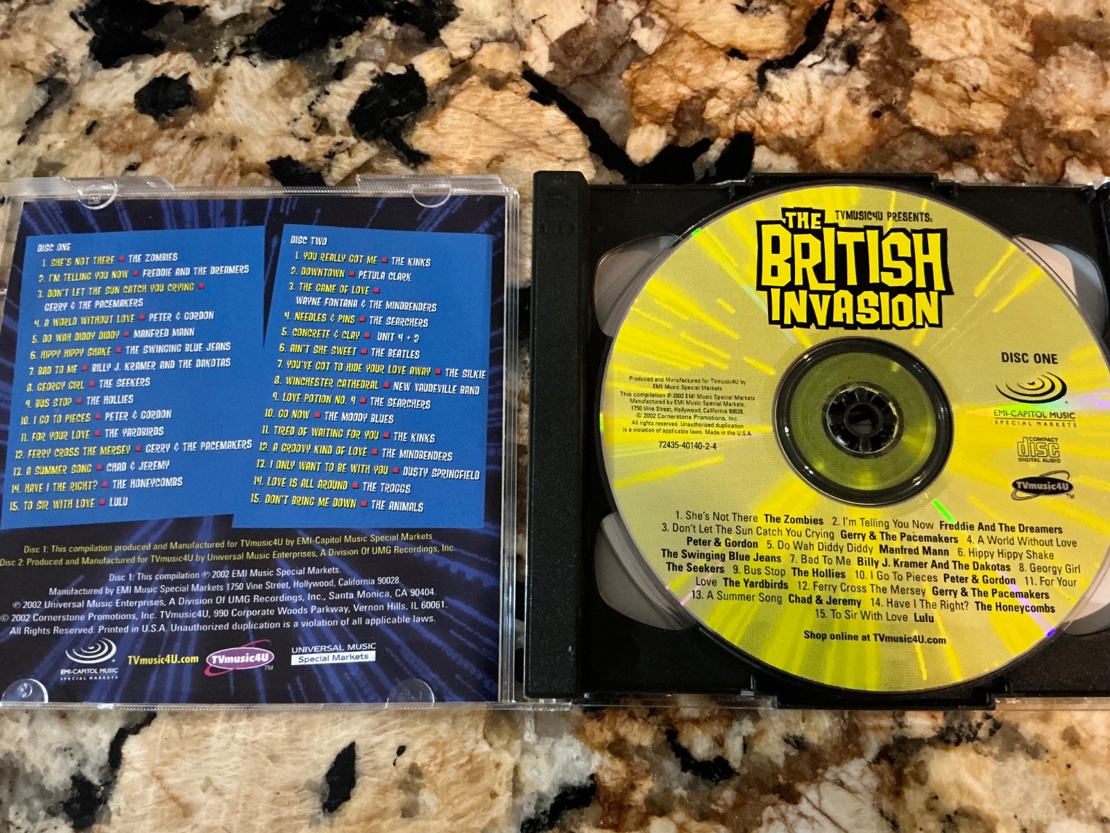 The British Invasion: 2- Set That Was Only Available On Tv - CD - EXCELLENT COND