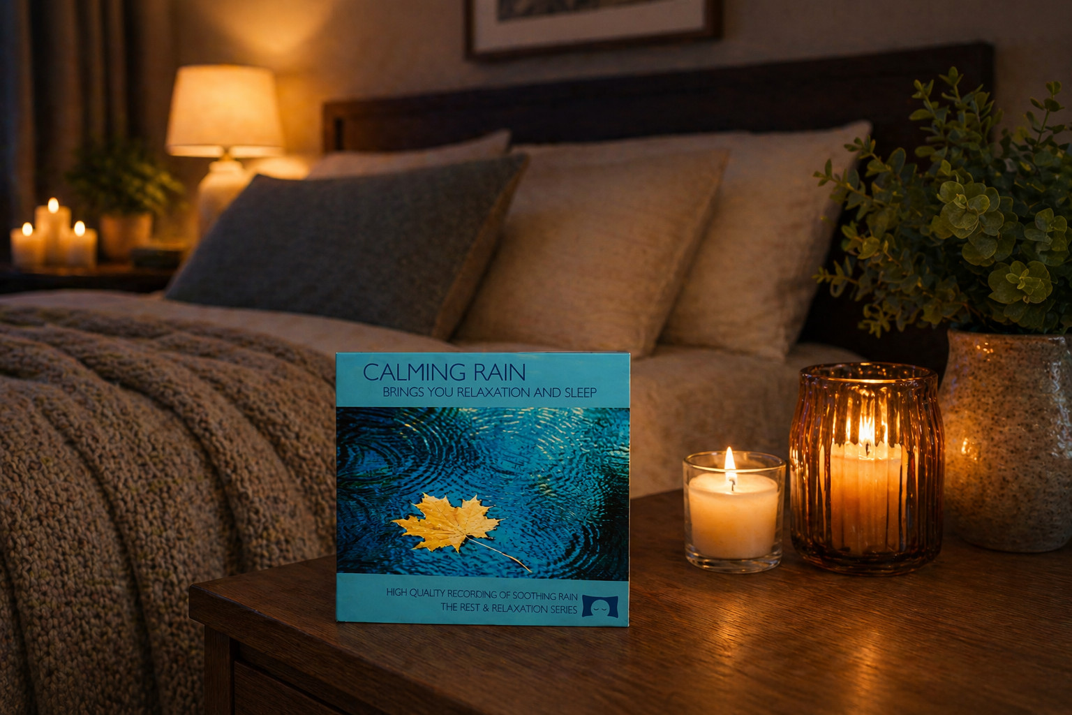 Calming Rain Nature Sounds CD - For Sleep, Relaxation, & White Noise - NEW