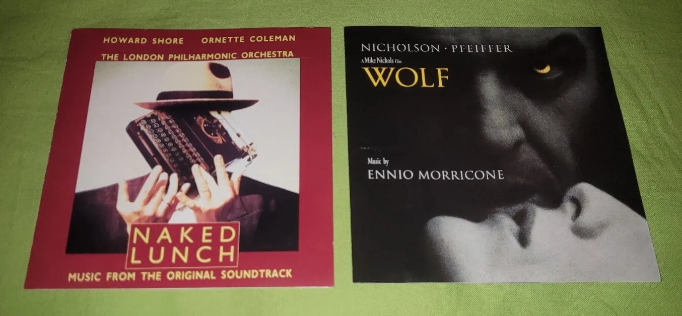 Dark City Dracula Clockwork Orange Naked Lunch Wolf Score Soundtrack CD Lot