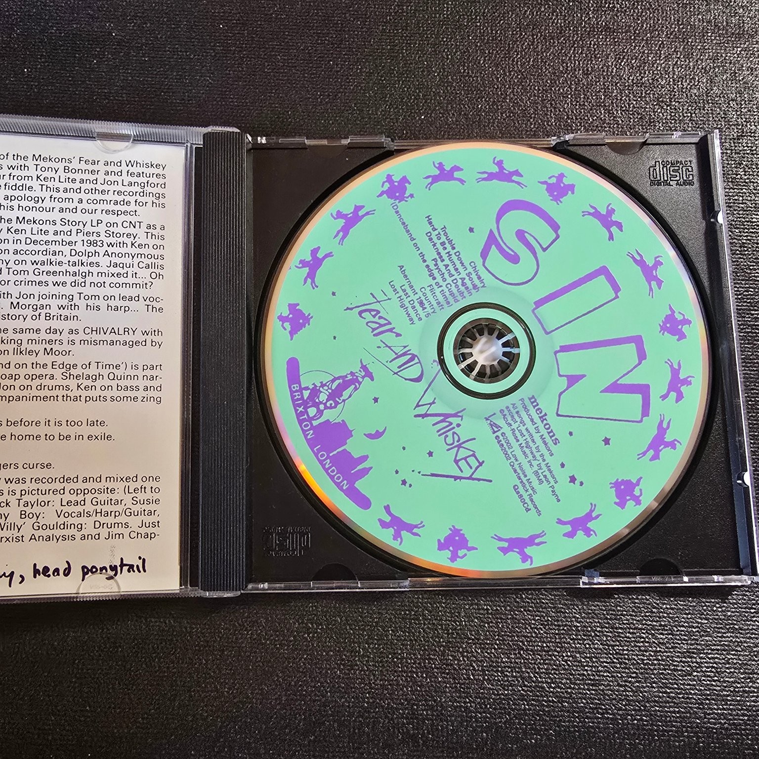 Mekons – Fear And Whiskey CD 2002 Canada Post-Punk Indie Rock SIN Records