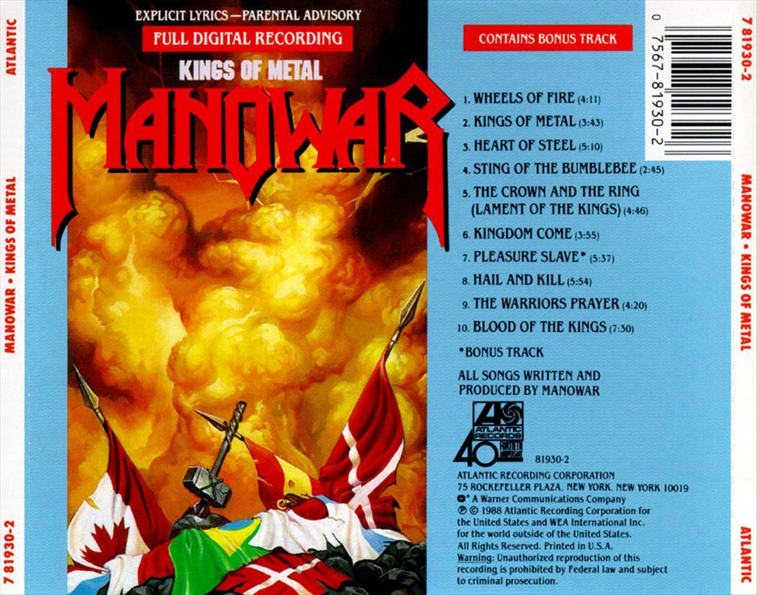 MANOWAR - KINGS OF METAL NEW CD