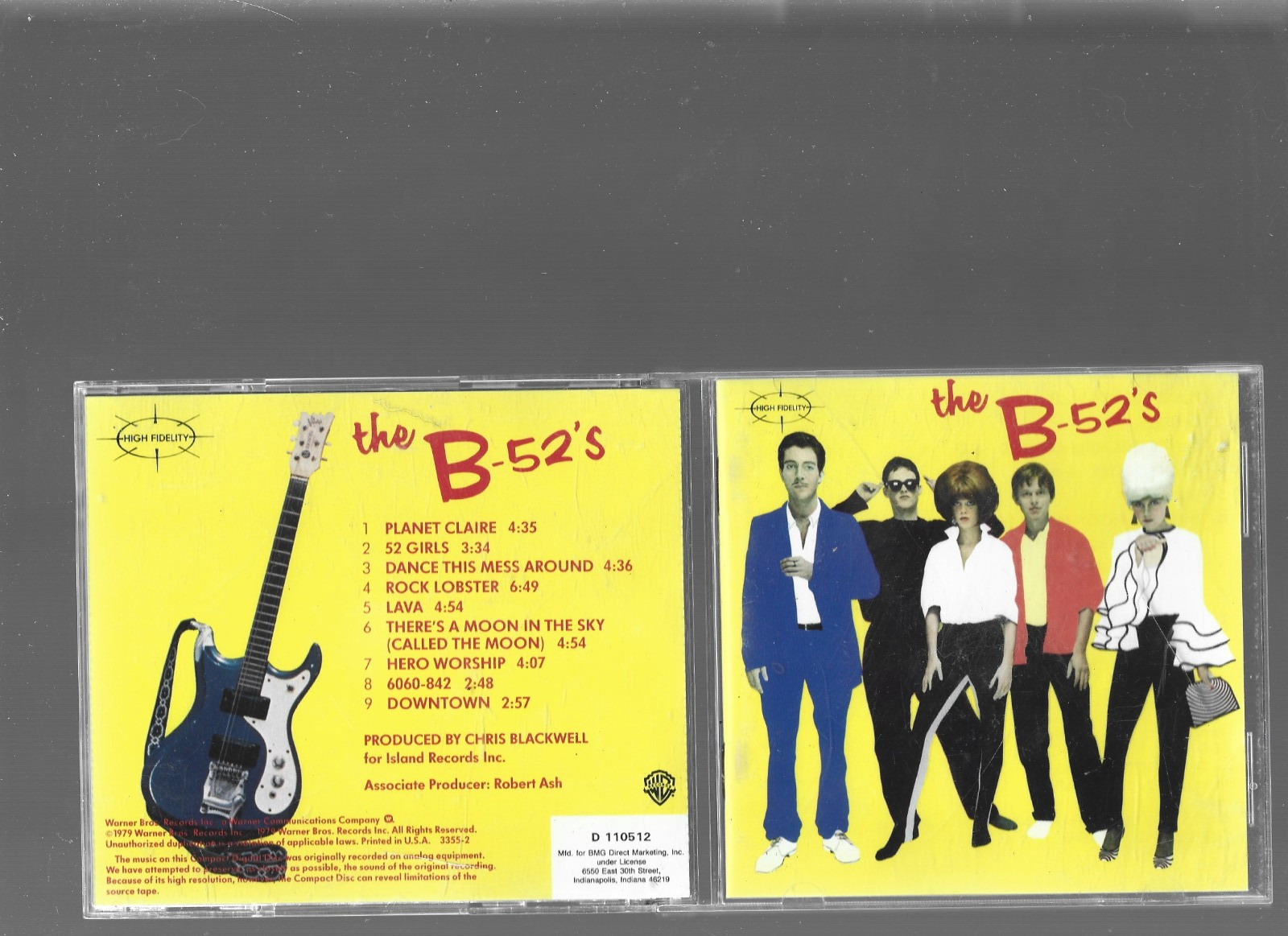 THE B-52's - Self Titled - W-3355 Warner Bros CD