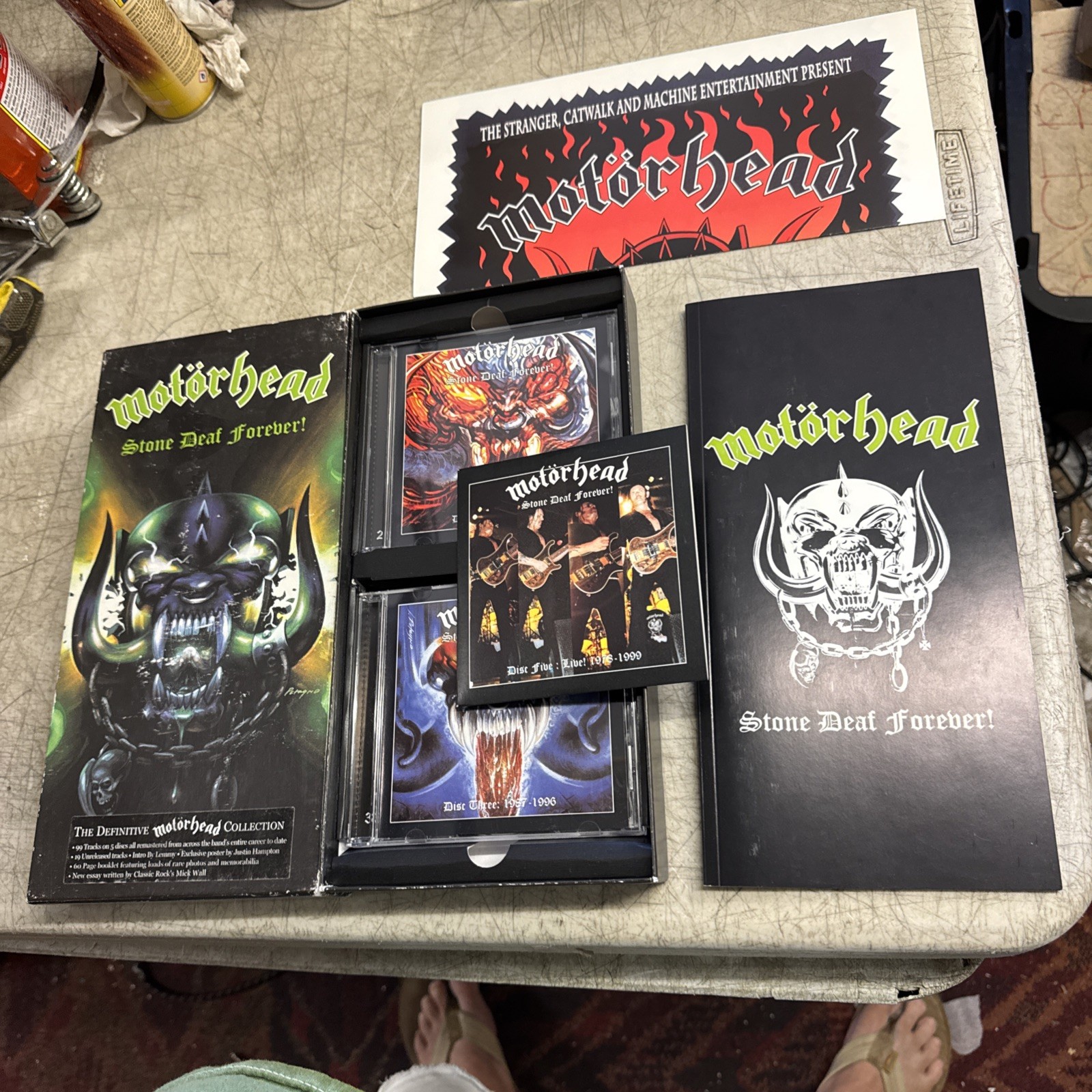 Motorhead - Stone Deaf Forever - Box Set - 5 CDs Booklet & Poster - Excellent