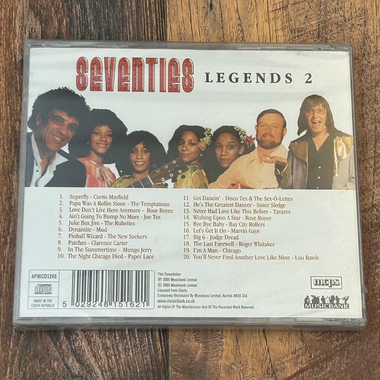 Seventies Legends 2 CD 2005 Pop Soul Disco Funk Compilation Musicbank