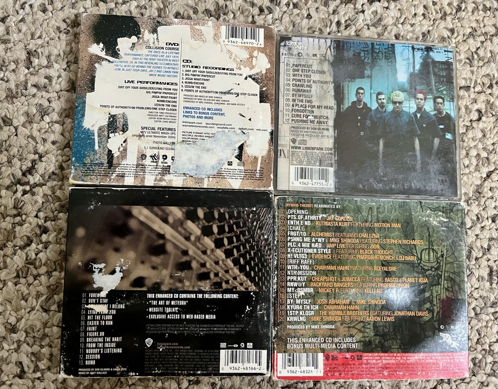 LINKIN PARK CD LOT METEORA, Hybrid Theory, Reanimation, Collision Course Shinoda